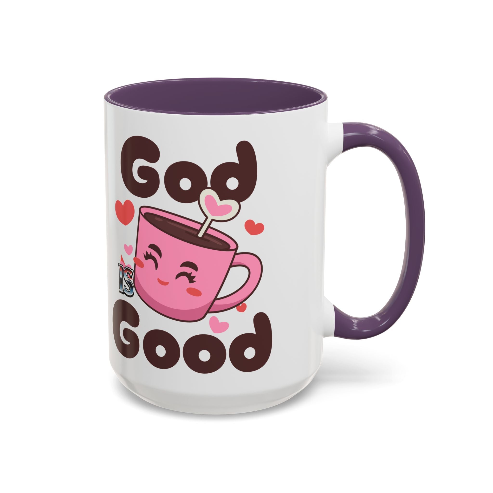 Cute God is Good Coffee Mug | Love Inspired Drinkware for Coffee Lovers, Gift for Friends, Anniversaries, Home Decor, Faith-Based Gifts