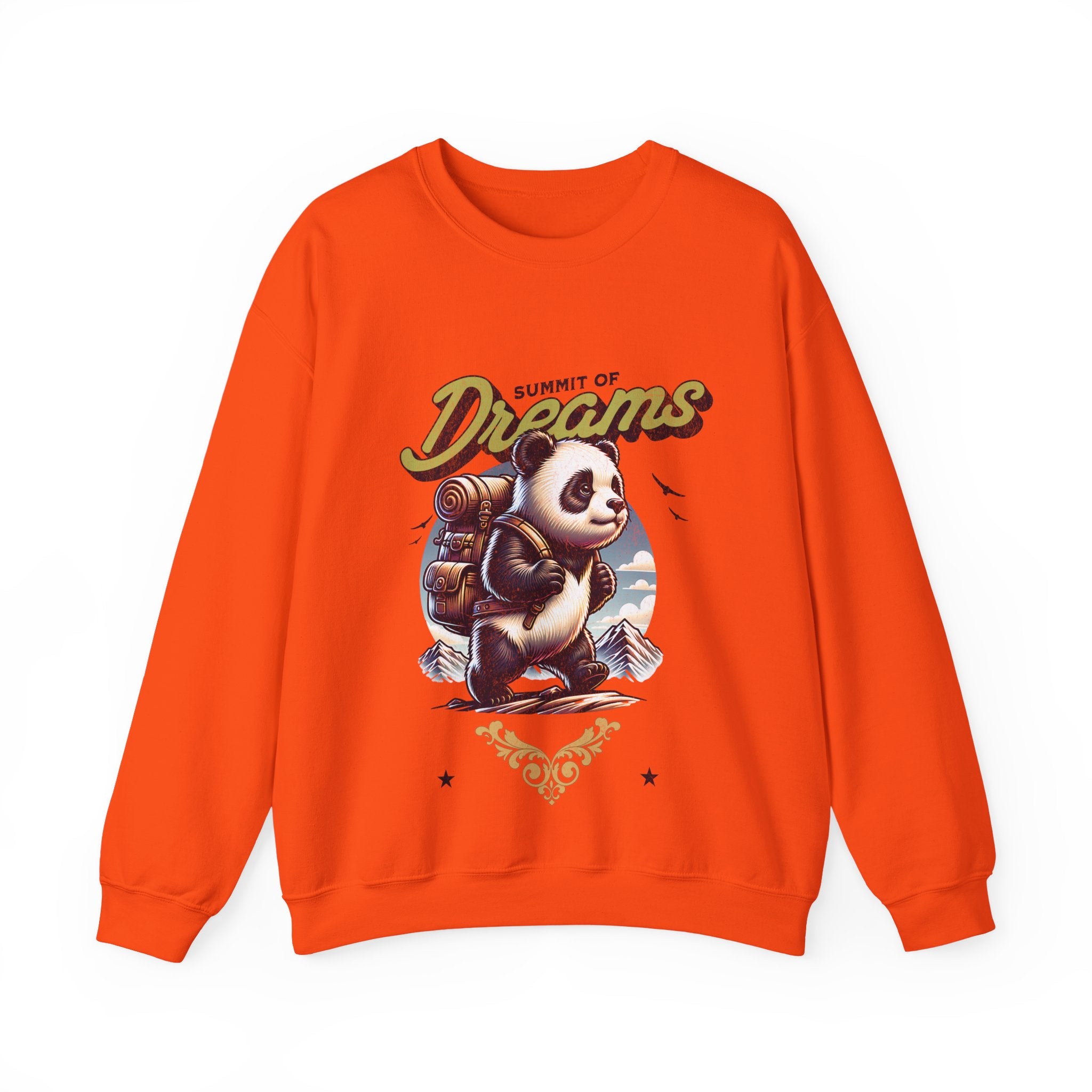 Cozy Panda Adventure Sweatshirt | Summit of Dreams Crewneck for Outdoor Enthusiasts, Gift for Nature Lovers, Unisex Sweatshirt