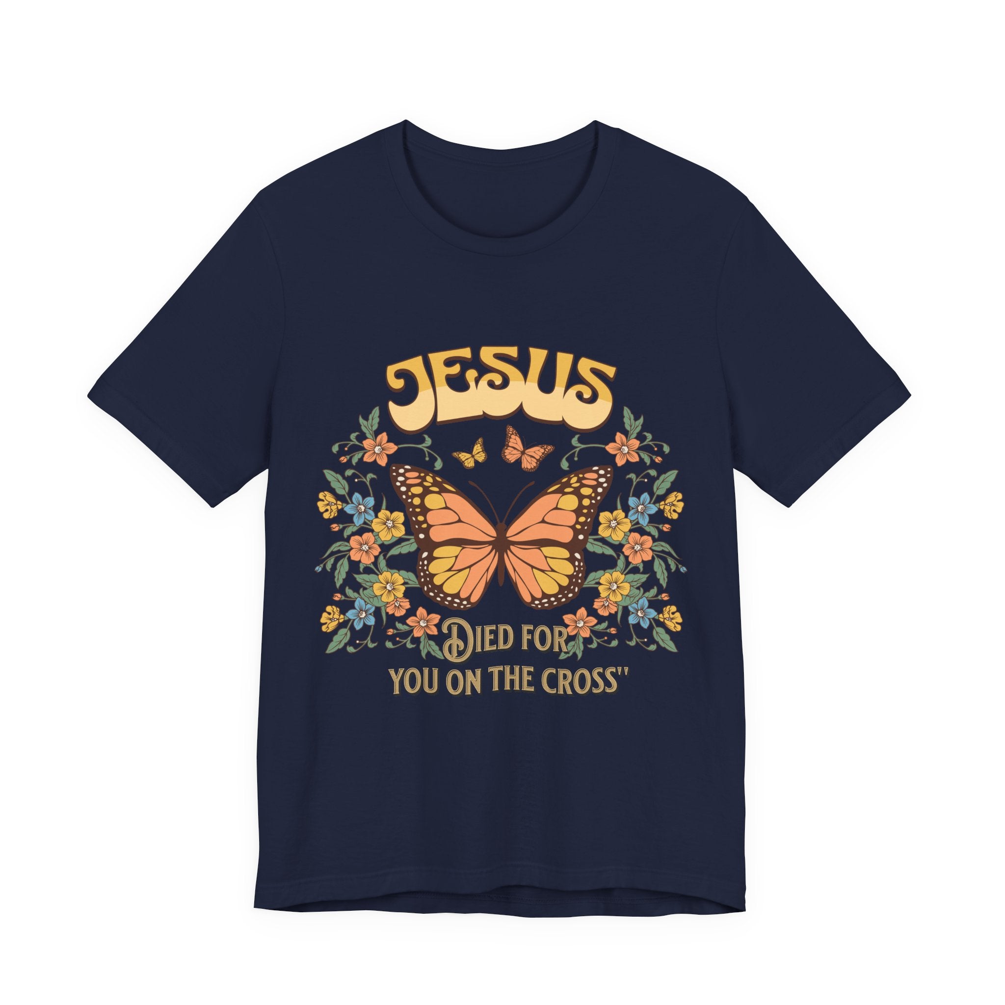 Jesus Butterfly Tee, Vintage Inspired Christian Unisex T-Shirt, Faith Apparel, Religious Gift, Casual Wear