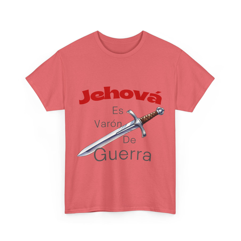 Jehová Es Varón De Guerra T-Shirt — Spanish Christian Sword Design