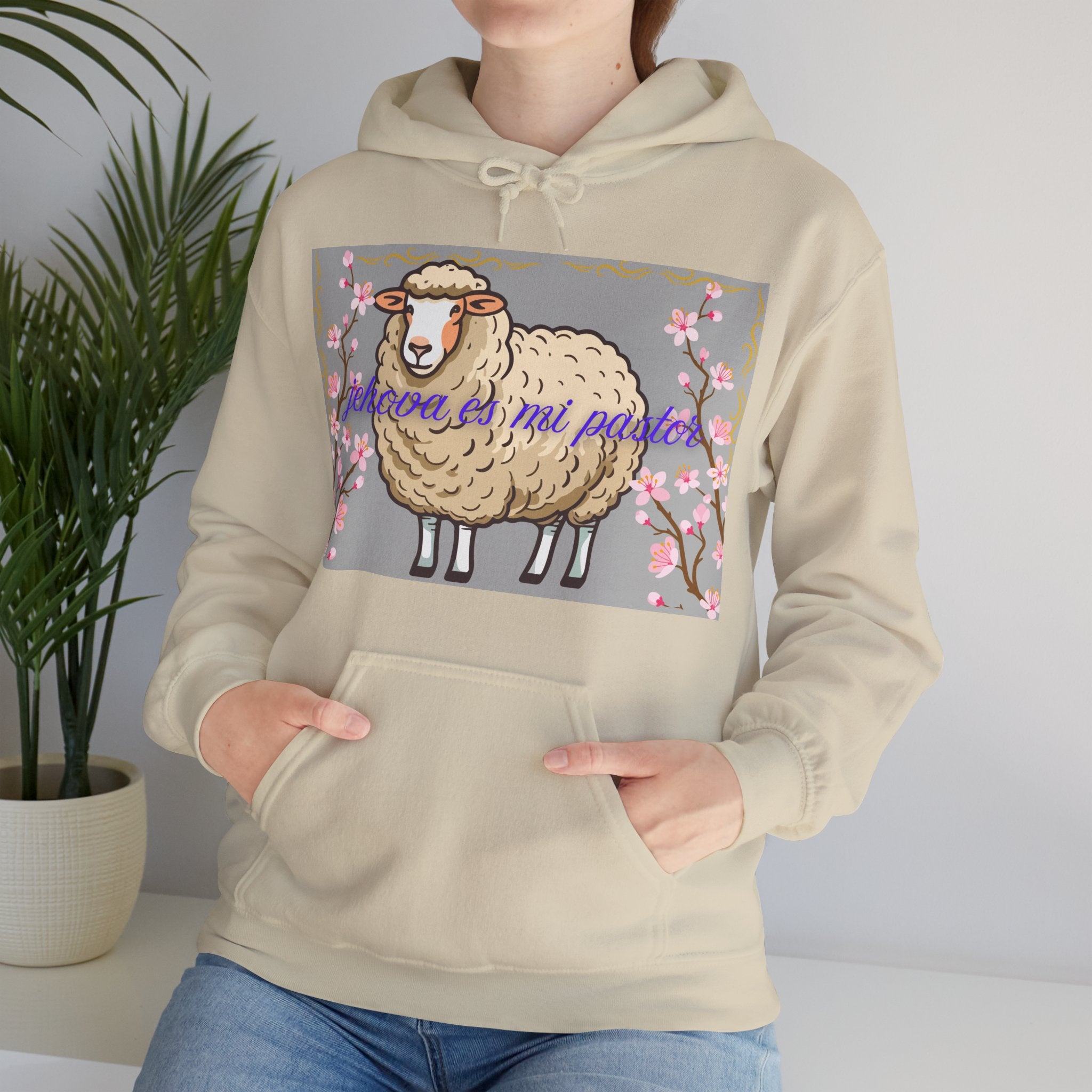 Whimsical Sheep Hoodie - Cozy Unisex Sweatshirt, Cute Gift for Animal Lovers, Spring Fashion, Perfect for Easter, Casual Wear