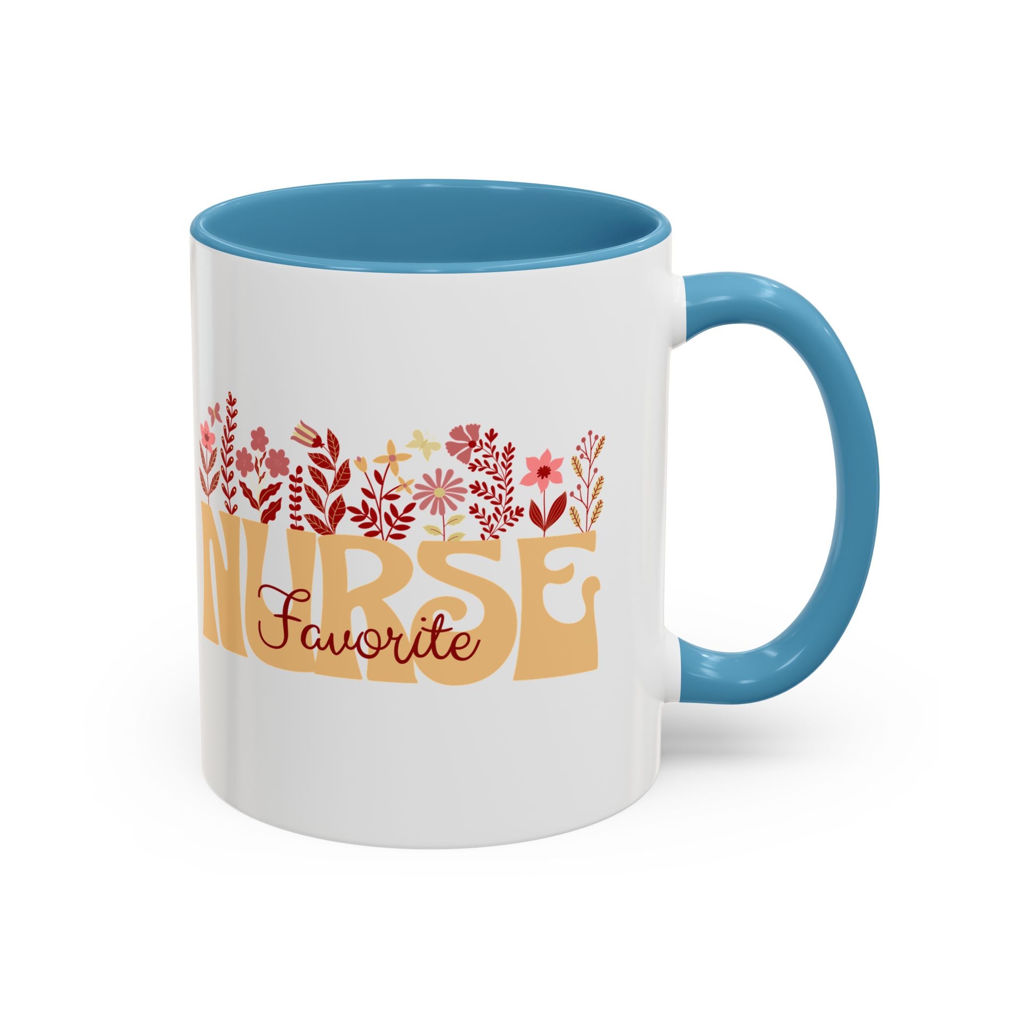 Nurse Favorite Coffee Mug | Floral Mug for Nurses | Gift for Nurse Appreciation Week, Nurses Day, Medical Professionals