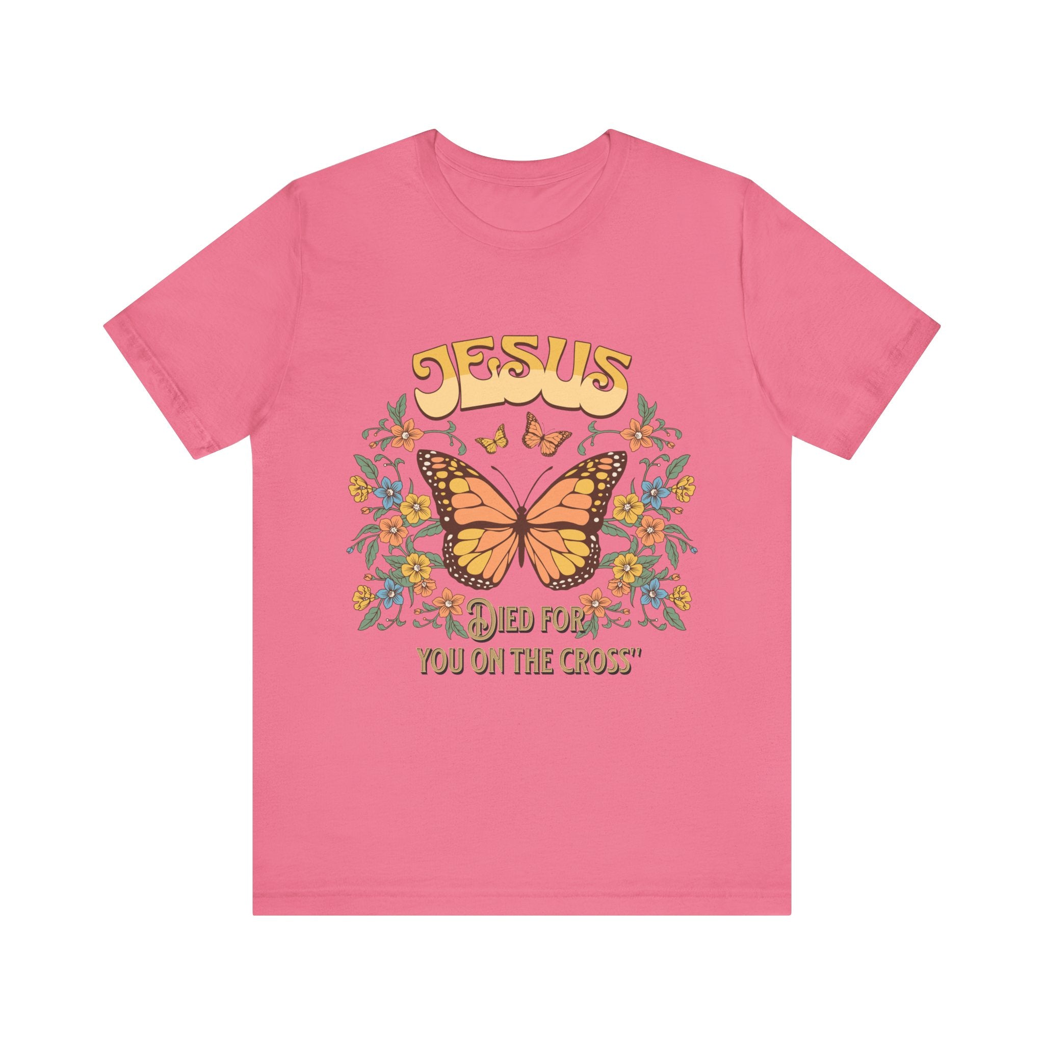 Jesus Butterfly Tee, Vintage Inspired Christian Unisex T-Shirt, Faith Apparel, Religious Gift, Casual Wear