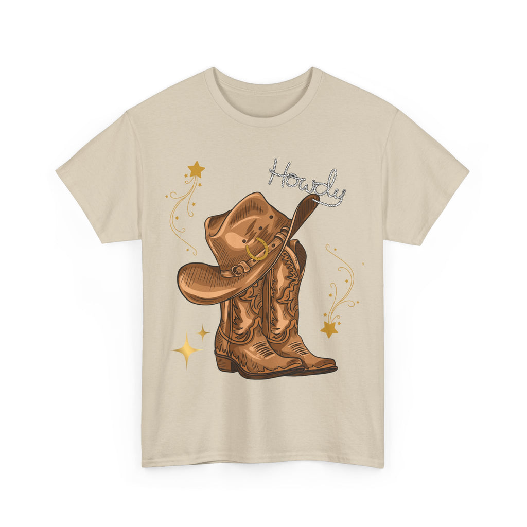 Howdy Cowboy Tee, Western Style Shirt, Unisex Cotton T-Shirt, Country Music Apparel, Rodeo Gift, Casual Everyday Wear