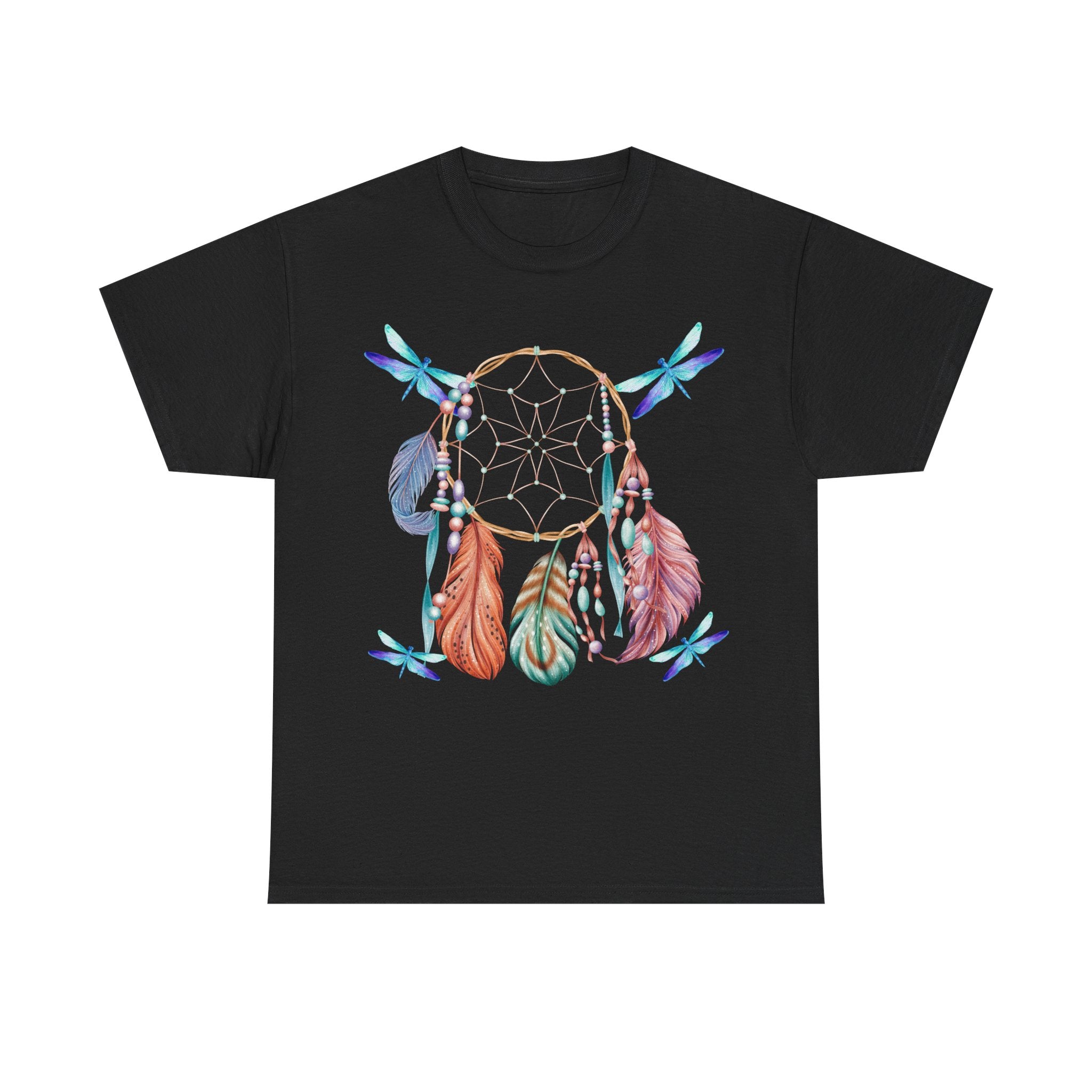 Dreamcatcher Feather T-Shirt — Boho Tribal Feather Graphic Tee