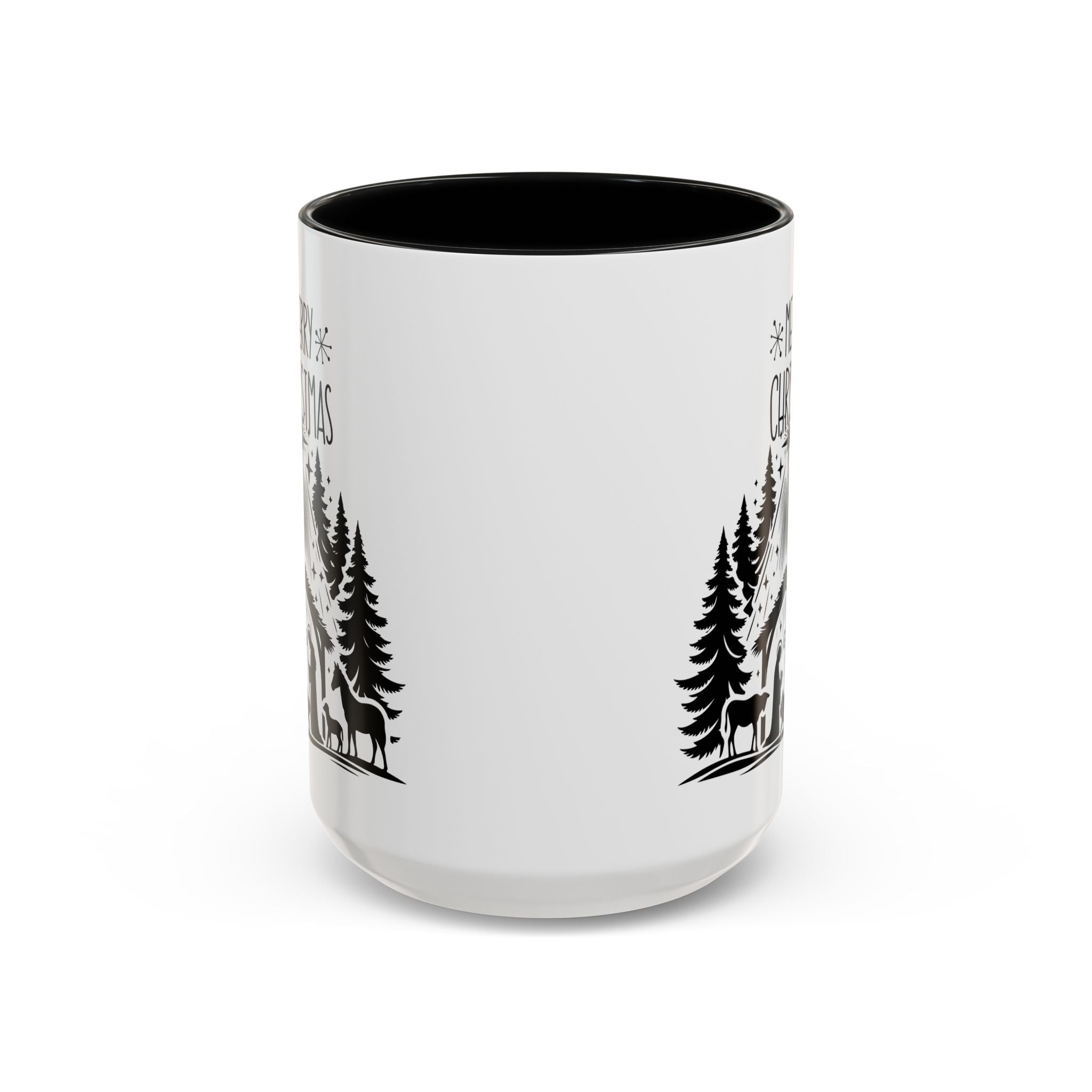 Cozy Holiday Coffee Mug, Winter Beverage Cup for Christmas, Gift for Nature Lovers, Camping Mug, Rustic Home Decor, Festive Drinkware