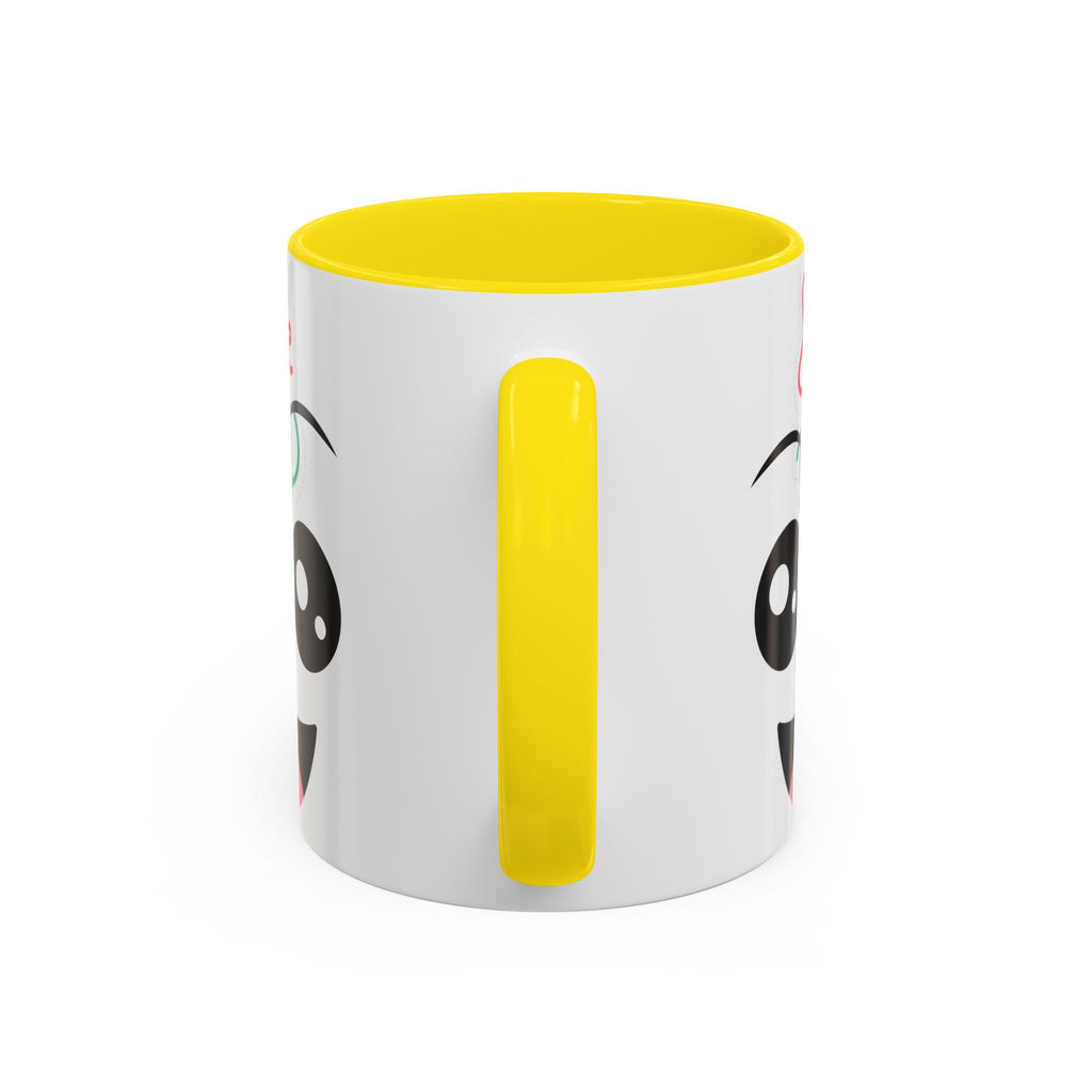 Smile Each Day Coffee Mug — Cute Cartoon Face Accent Mug (11/15oz)