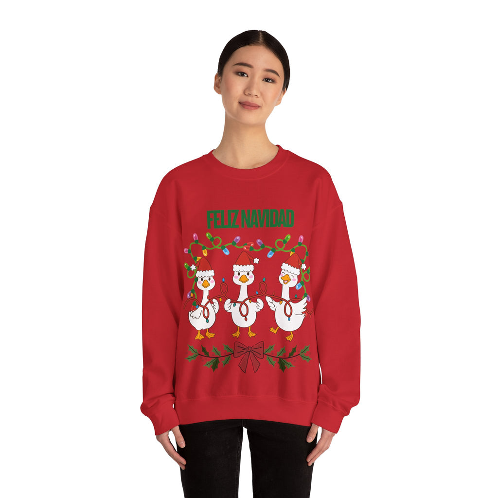 Festive Holiday Sweatshirt - Merry Christmas Crewneck, Cozy Winter Apparel, Ugly Sweater Alternative, Gift Idea for Her and Him