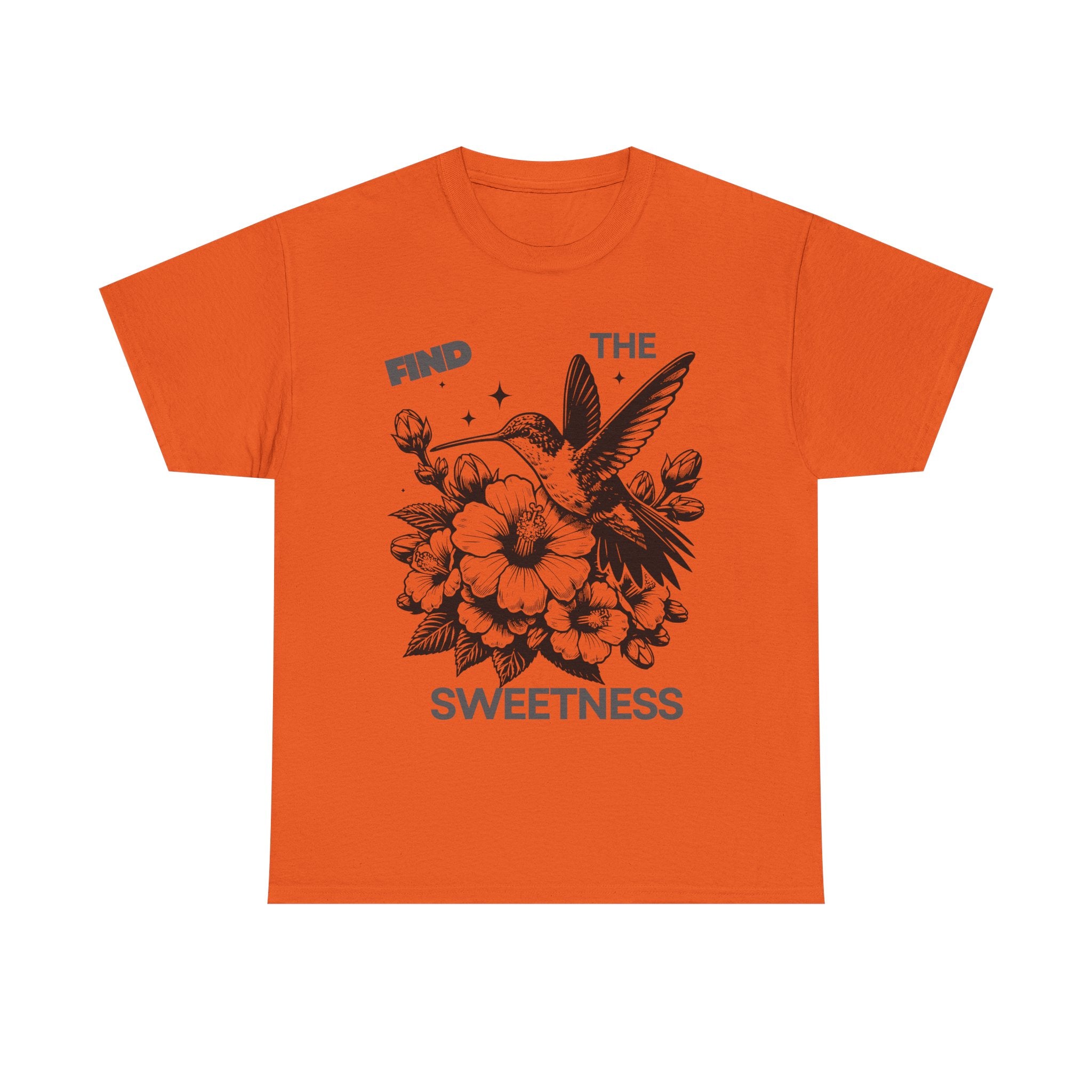 Find The Sweetness Tee — Floral Hummingbird Graphic T-Shirt