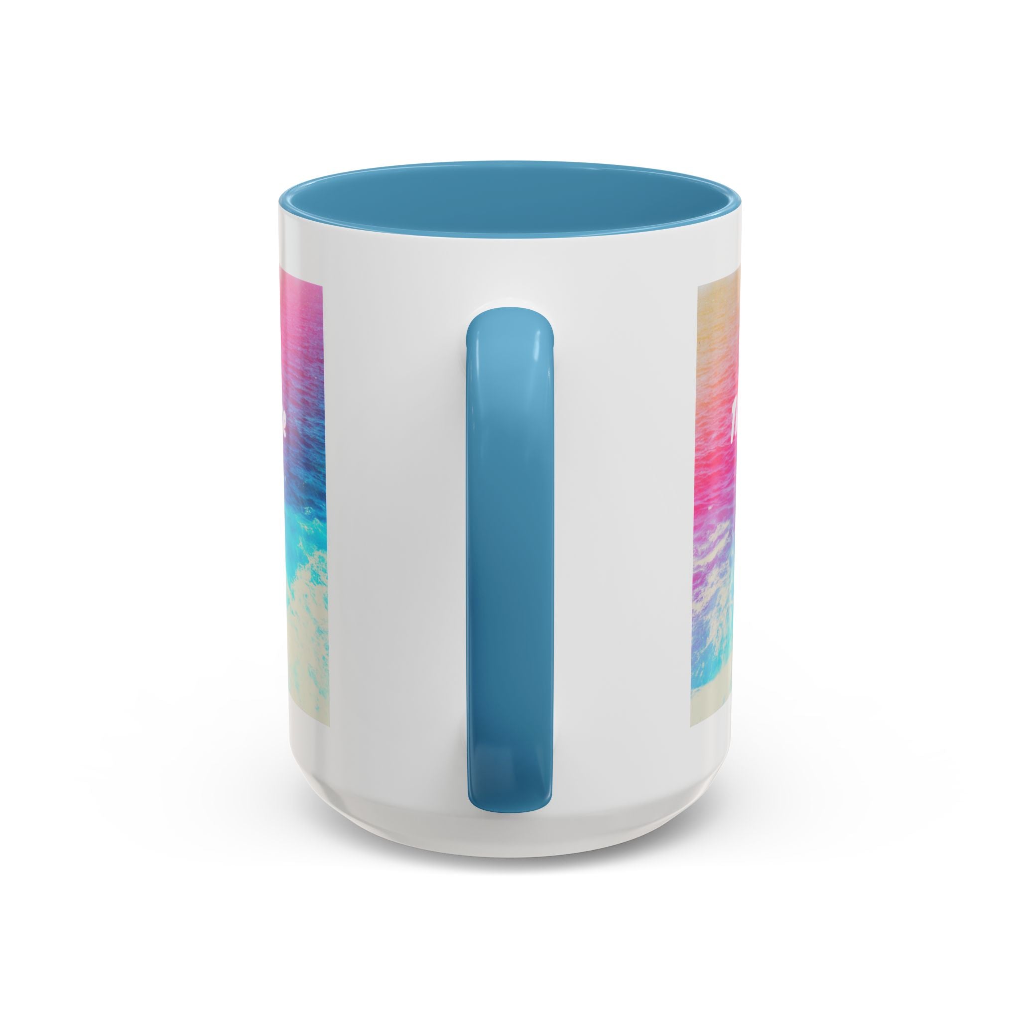 Ocean Background Future Is Bright Accent Coffee Mug (11, 15oz)