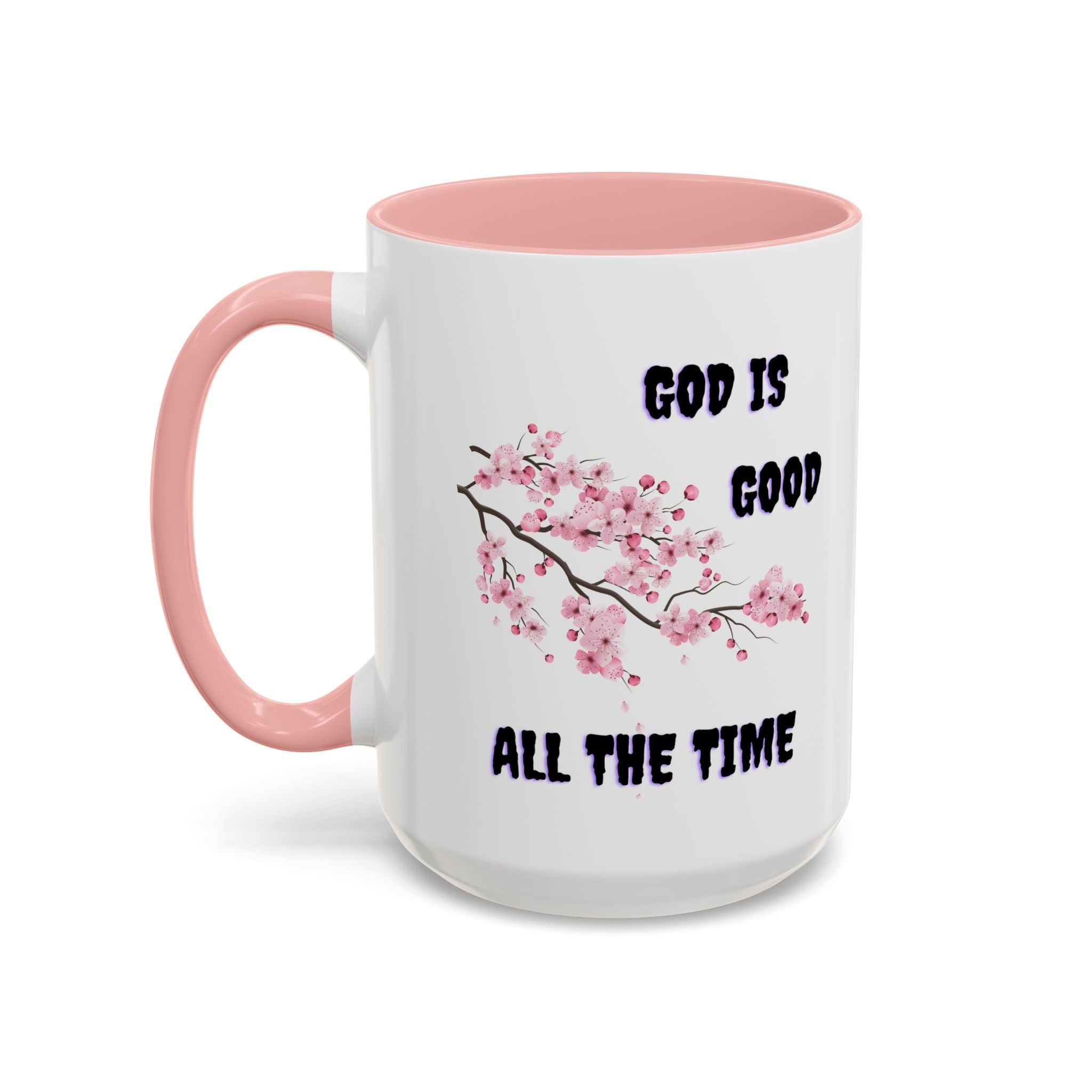 Inspirational Coffee Mug - God is Good, Floral Design, Gift for Faith Friends, Perfect for Mother's Day, Church Gatherings, Daily Motivation