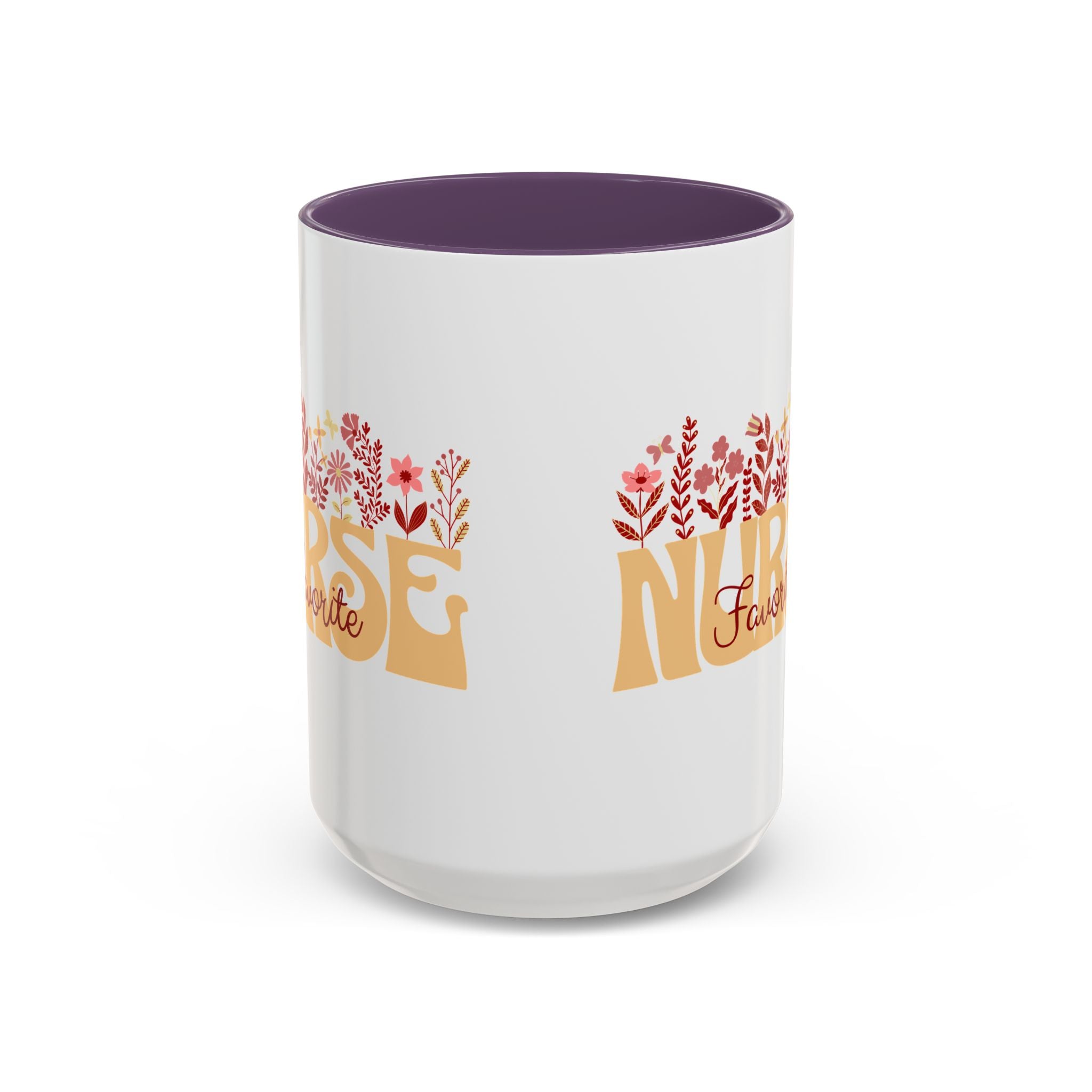 Nurse Favorite Coffee Mug | Floral Mug for Nurses | Gift for Nurse Appreciation Week, Nurses Day, Medical Professionals