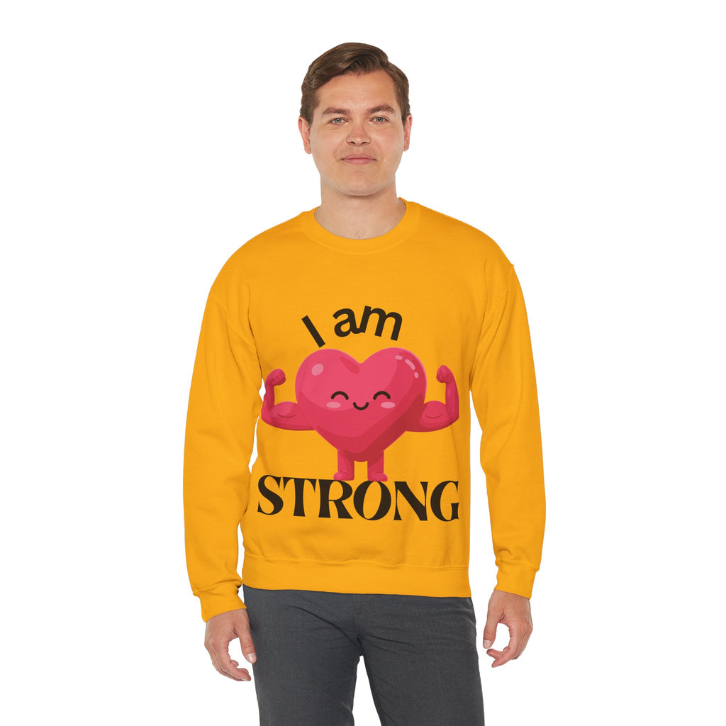 I Am Strong Heart Crewneck Sweatshirt