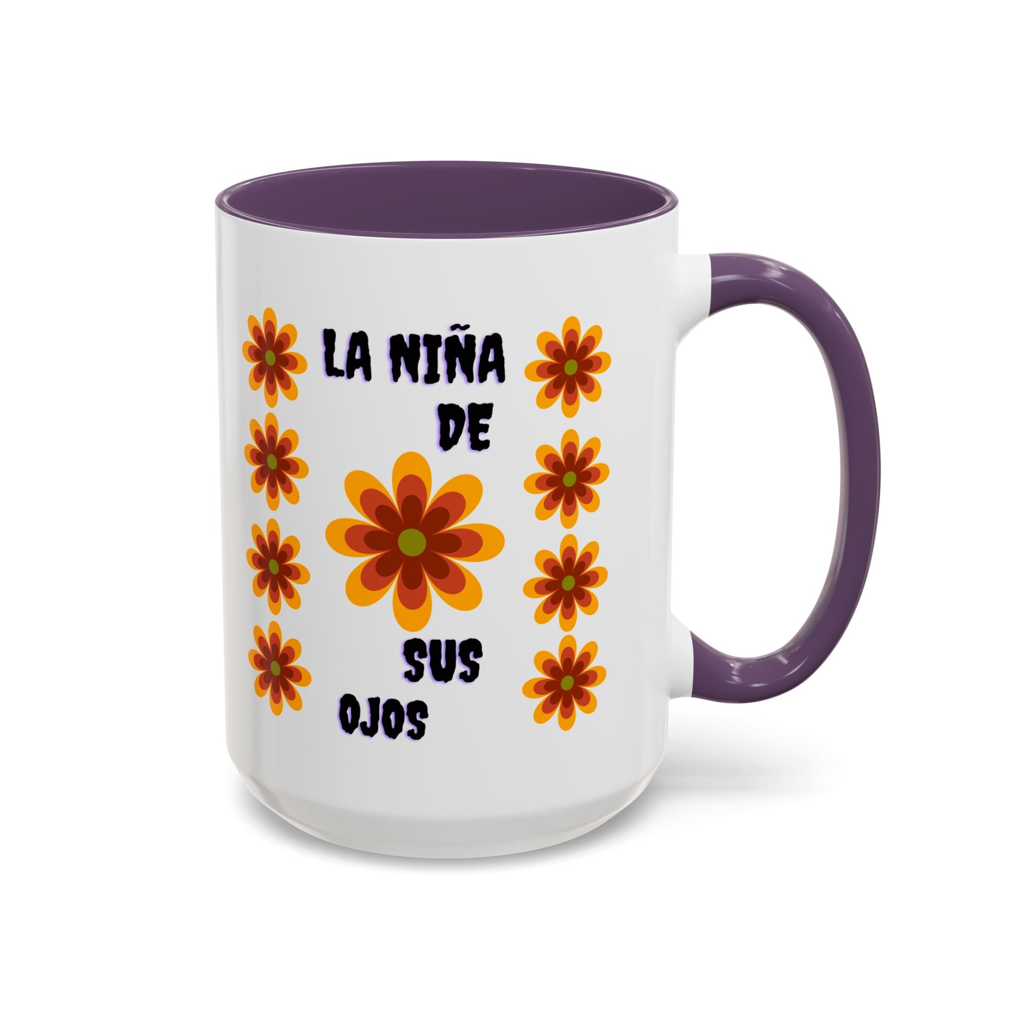 Bright Floral Accent Coffee Mug for Gifts, Home Decor, Coffee Lovers, Spanish Quote, Perfect for Special Occasions