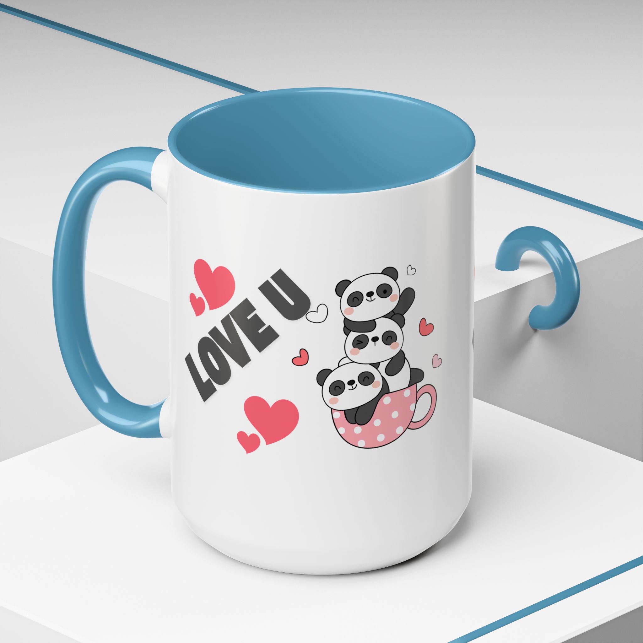 Adorable Panda Love Coffee Mug - Perfect Gift for Couples, Birthdays, Valentine's Day, Cute Kitchen Decor