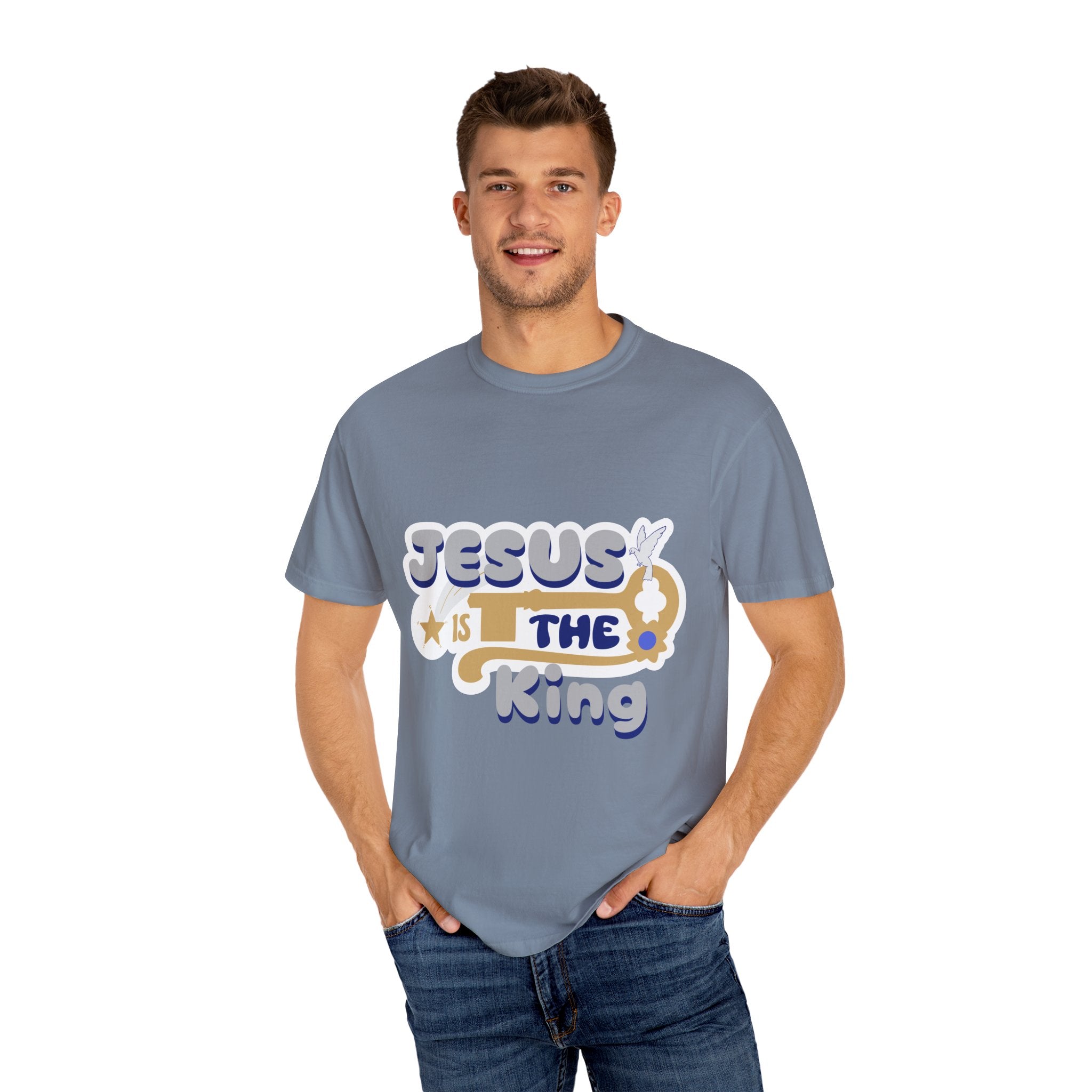 Jesus Is The King T-Shirt — Retro Christian Faith Tee