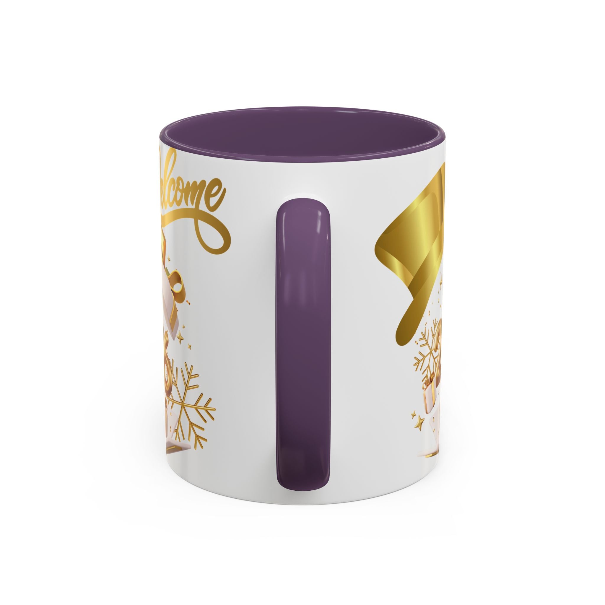 2026 New Year Coffee Mug — "Welcome 2026" Gold Celebration Accent Mug