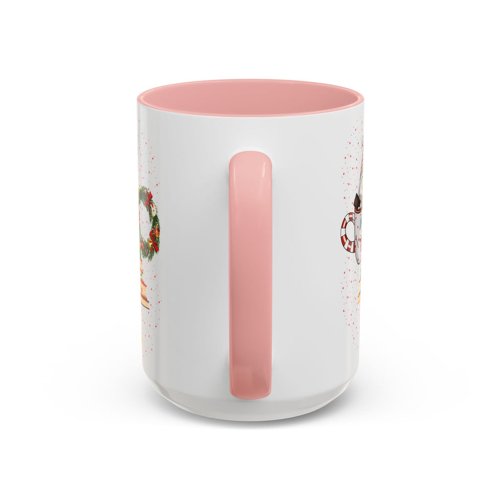 Christmas Book Tree Coffee Mug — Merry Christmas Accent Mug (11/15oz)