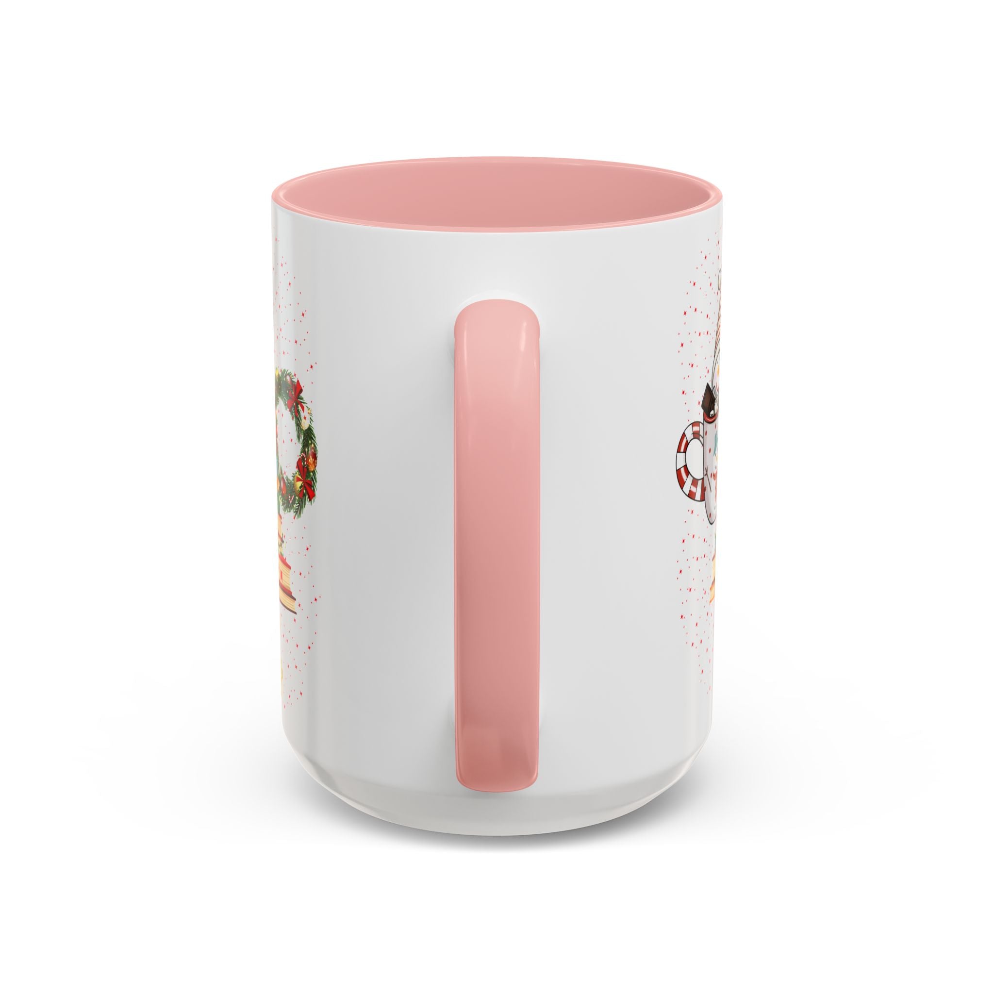 Christmas Book Tree Coffee Mug — Merry Christmas Accent Mug (11/15oz)