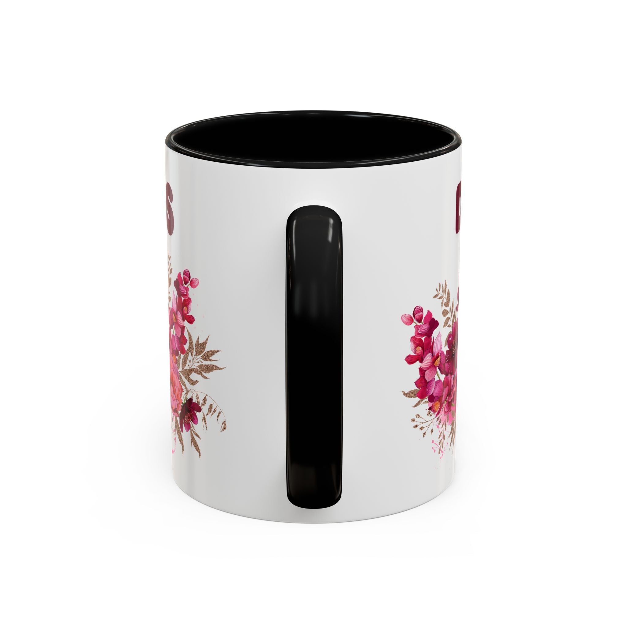 Dios Floral Accent Coffee Mug — 11/15oz Inspirational Christian Tea Cup