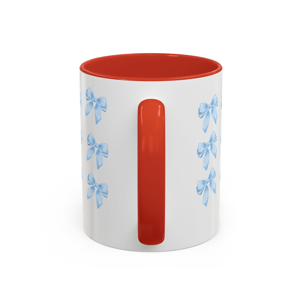 Blue Rose Accent Coffee Mug – Floral Bouquet Design (11/15 oz)