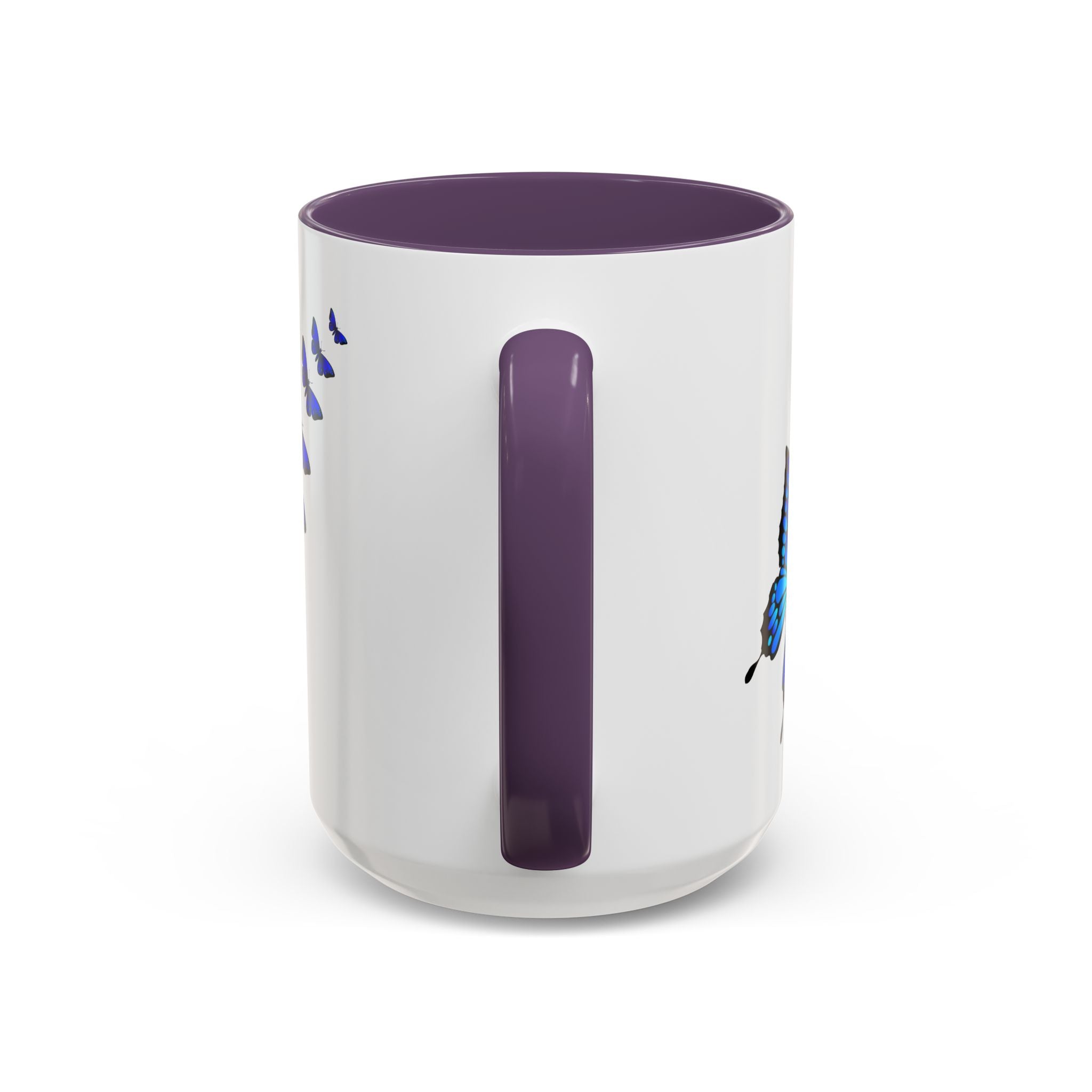 Butterfly Accent Coffee Mug | Colorful Butterfly Design | Perfect Gift for Nature Lovers | Home & Office Decor | 11oz & 15oz