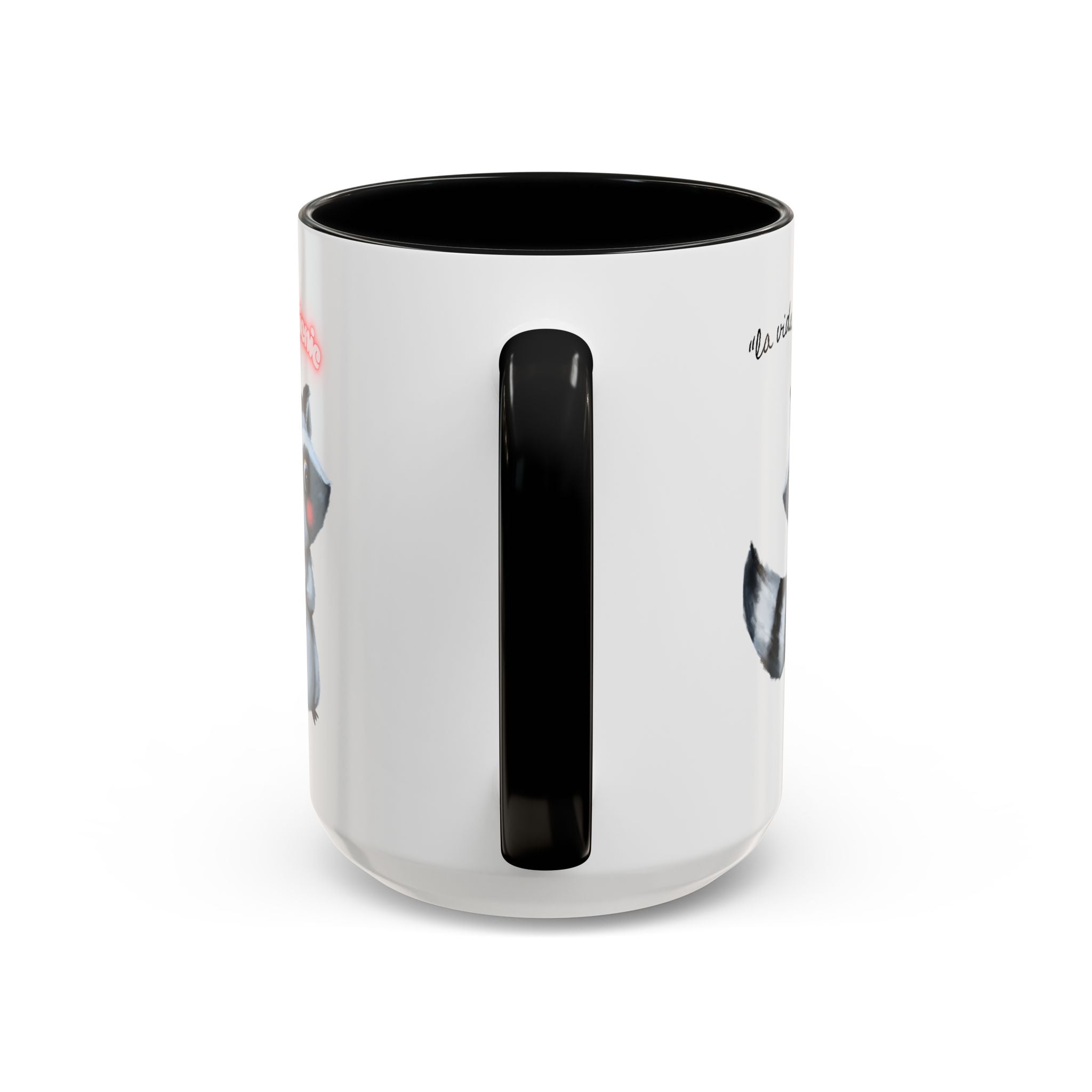 Raccoon-Themed Accent Coffee Mug | Cute Animal Mug for Home, Gift for Coffee Lovers, Nature Lovers, Birthday, Celebrate Life