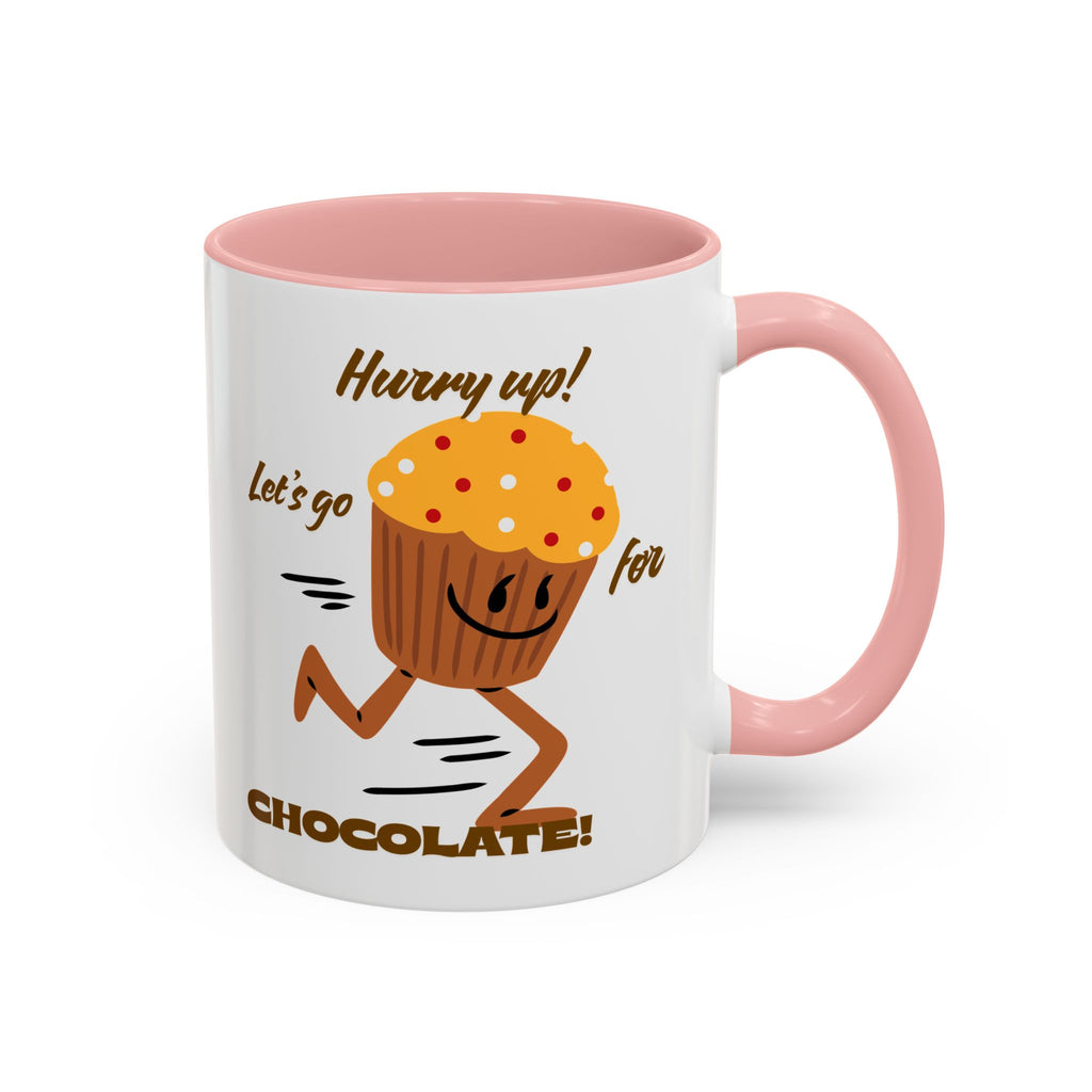 Chocolate Lover's Accent Coffee Mug - Fun Mug for Coffee, Gift for Bakers, Cute Kitchen Decor, Dessert Enthusiast
