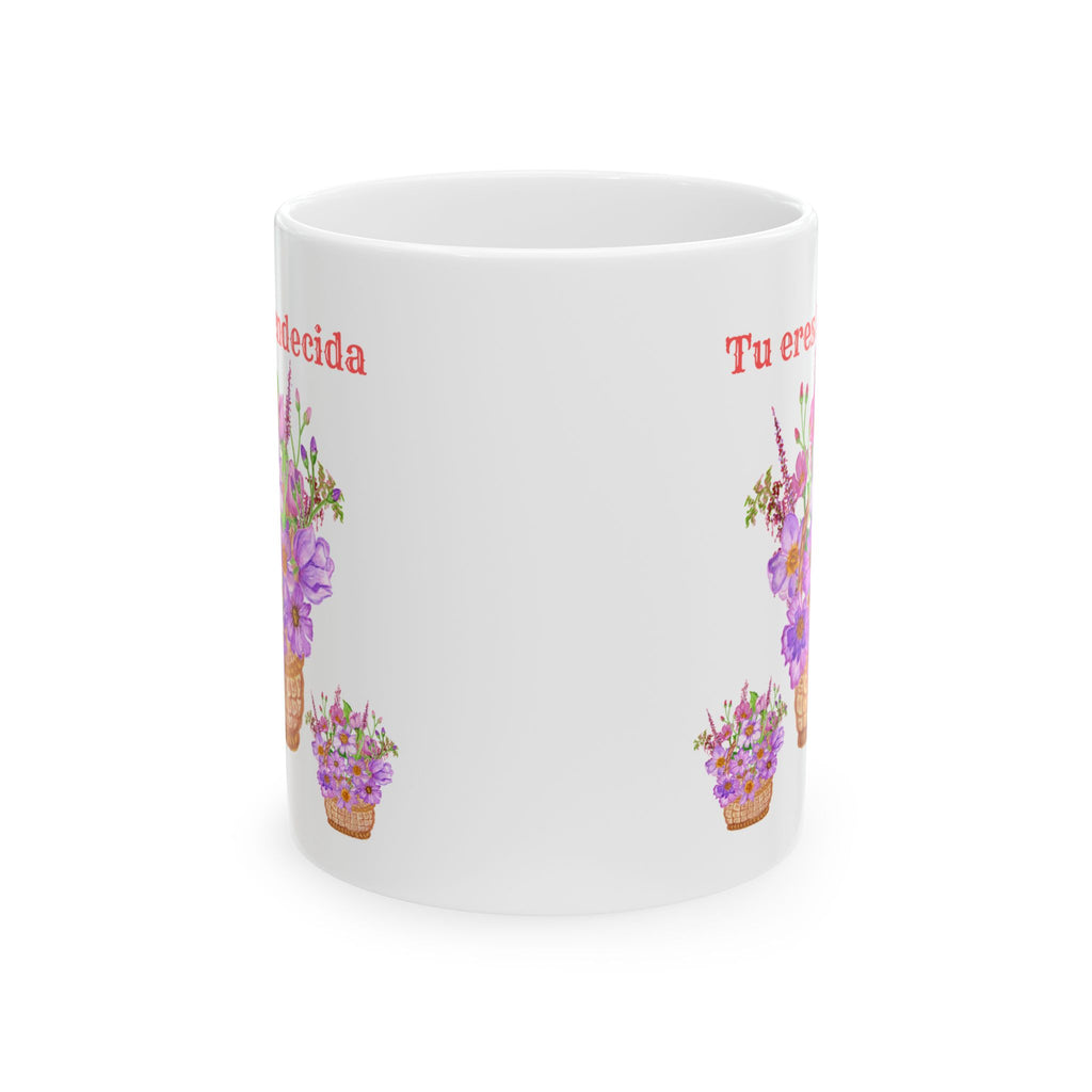 Charming Floral Ceramic Mug, Gift for Her, Coffee Lover, Tea Mug, Mother's Day Gift, Personalized Pottery, Home Decoration