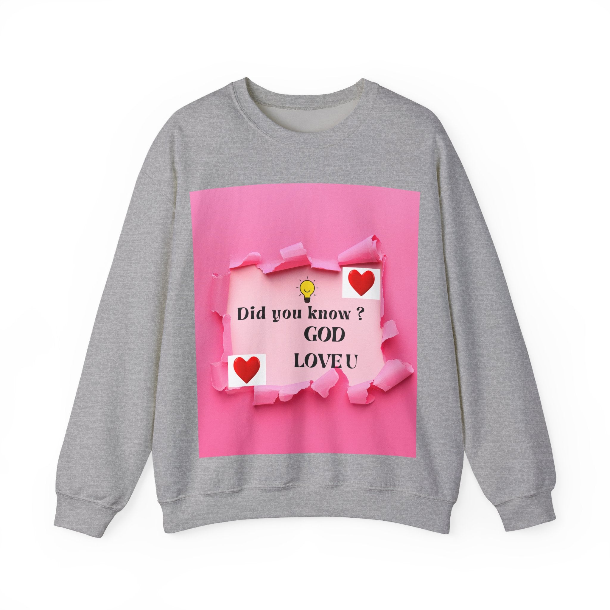 Cute Love Message Crewneck Sweatshirt, Cozy Gift for Her, Valentine's Day, Inspirational Sweater, Comfortable Everyday Wear