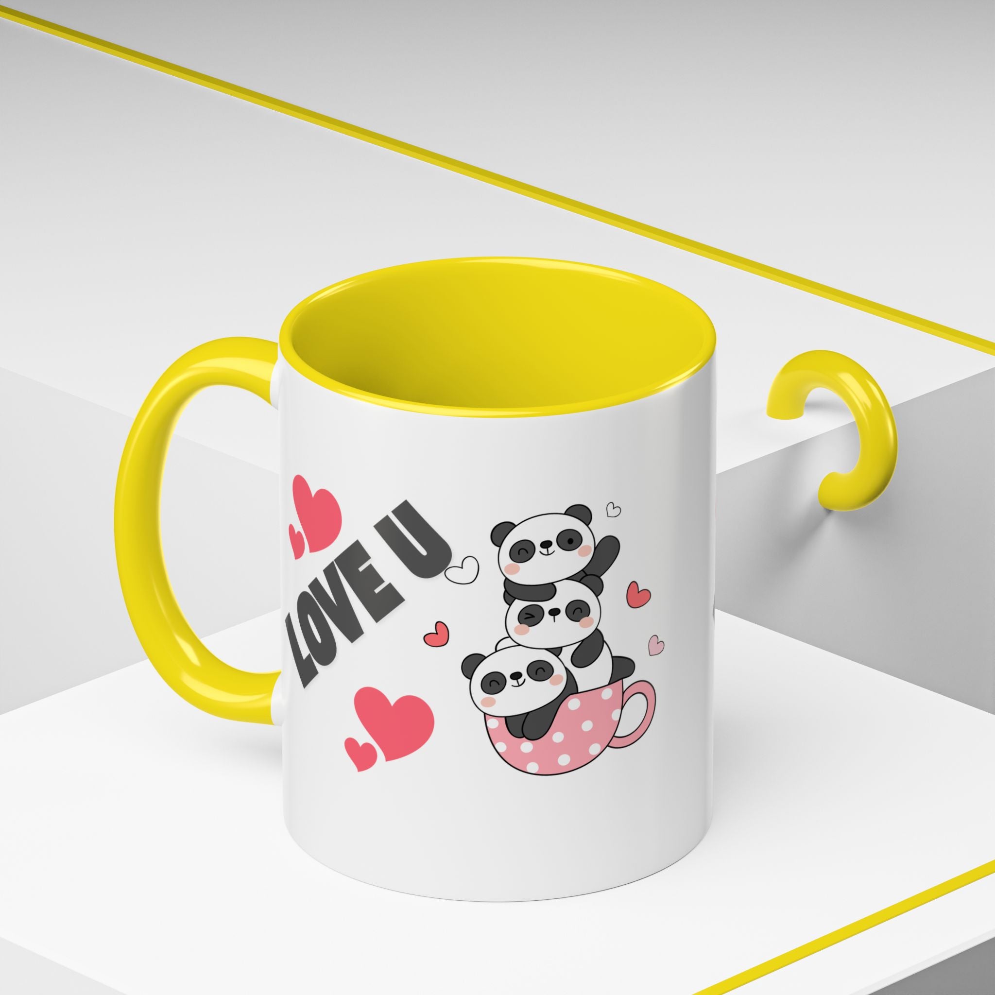 Adorable Panda Love Coffee Mug - Perfect Gift for Couples, Birthdays, Valentine's Day, Cute Kitchen Decor