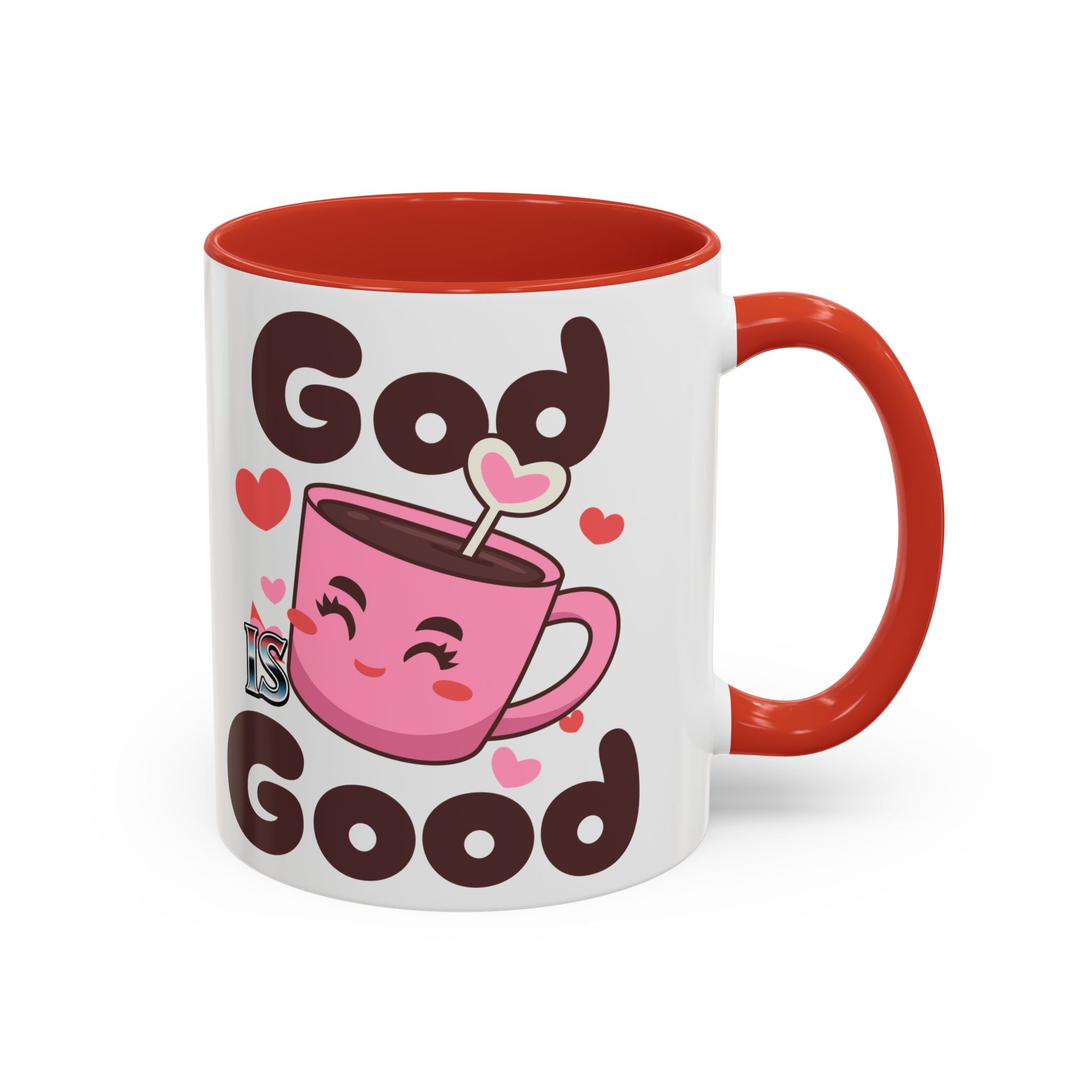 Cute God is Good Coffee Mug | Love Inspired Drinkware for Coffee Lovers, Gift for Friends, Anniversaries, Home Decor, Faith-Based Gifts