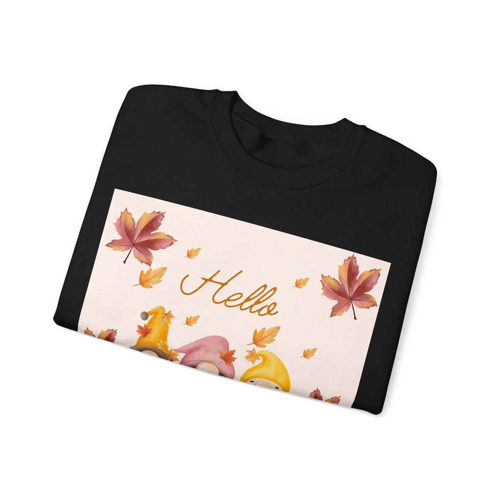 Hello Sunshine Fall Crewneck Sweatshirt, Cozy Autumn Apparel, Unisex Sweatshirt, Perfect for Thanksgiving, Gift for Nature Lovers