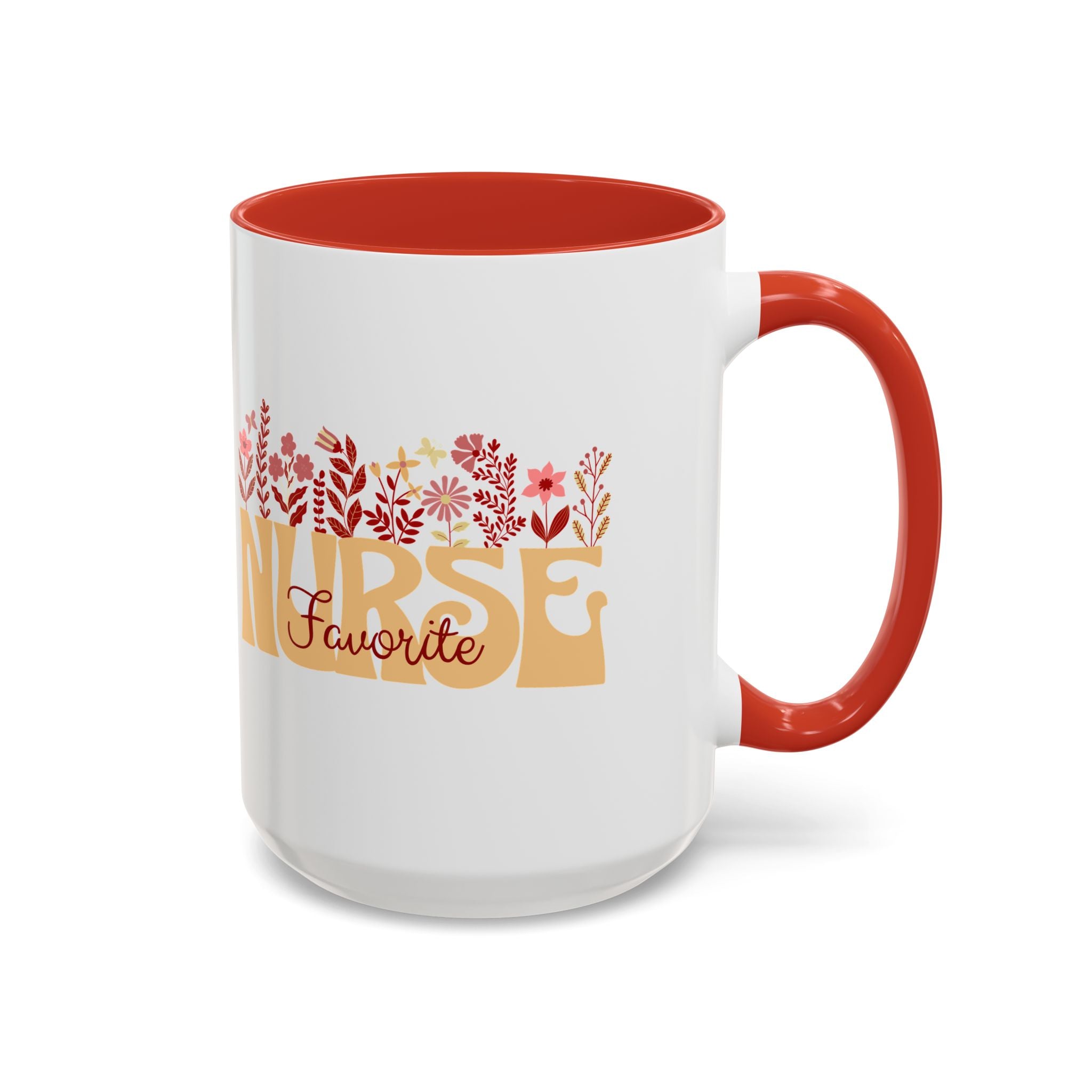 Nurse Favorite Coffee Mug | Floral Mug for Nurses | Gift for Nurse Appreciation Week, Nurses Day, Medical Professionals