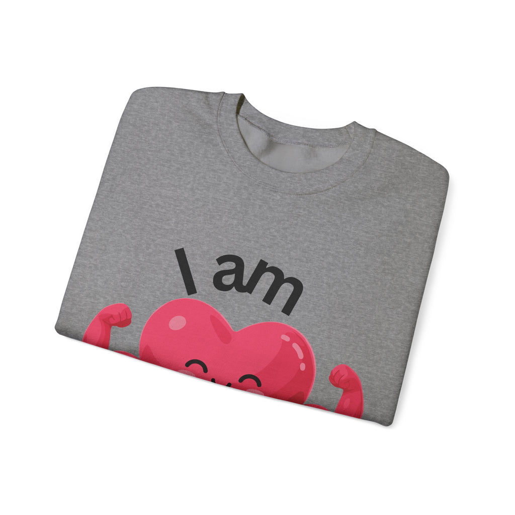 I Am Strong Heart Crewneck Sweatshirt