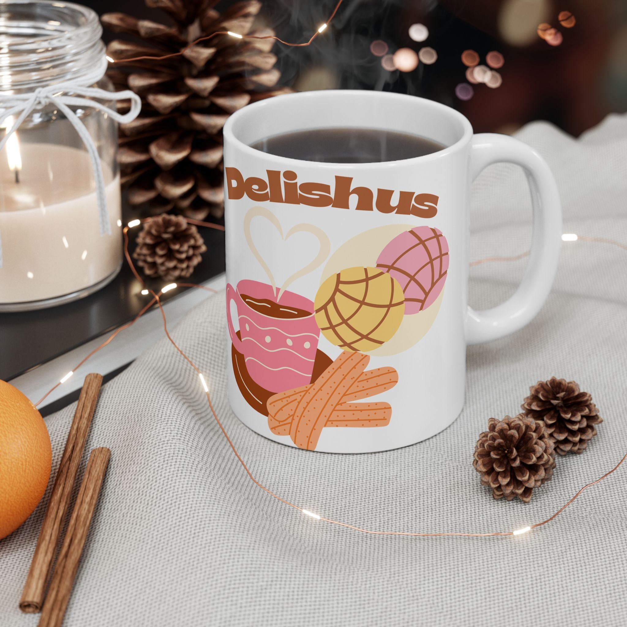 Delicious Donuts Ceramic Mug - Sweet Treats Coffee Cup