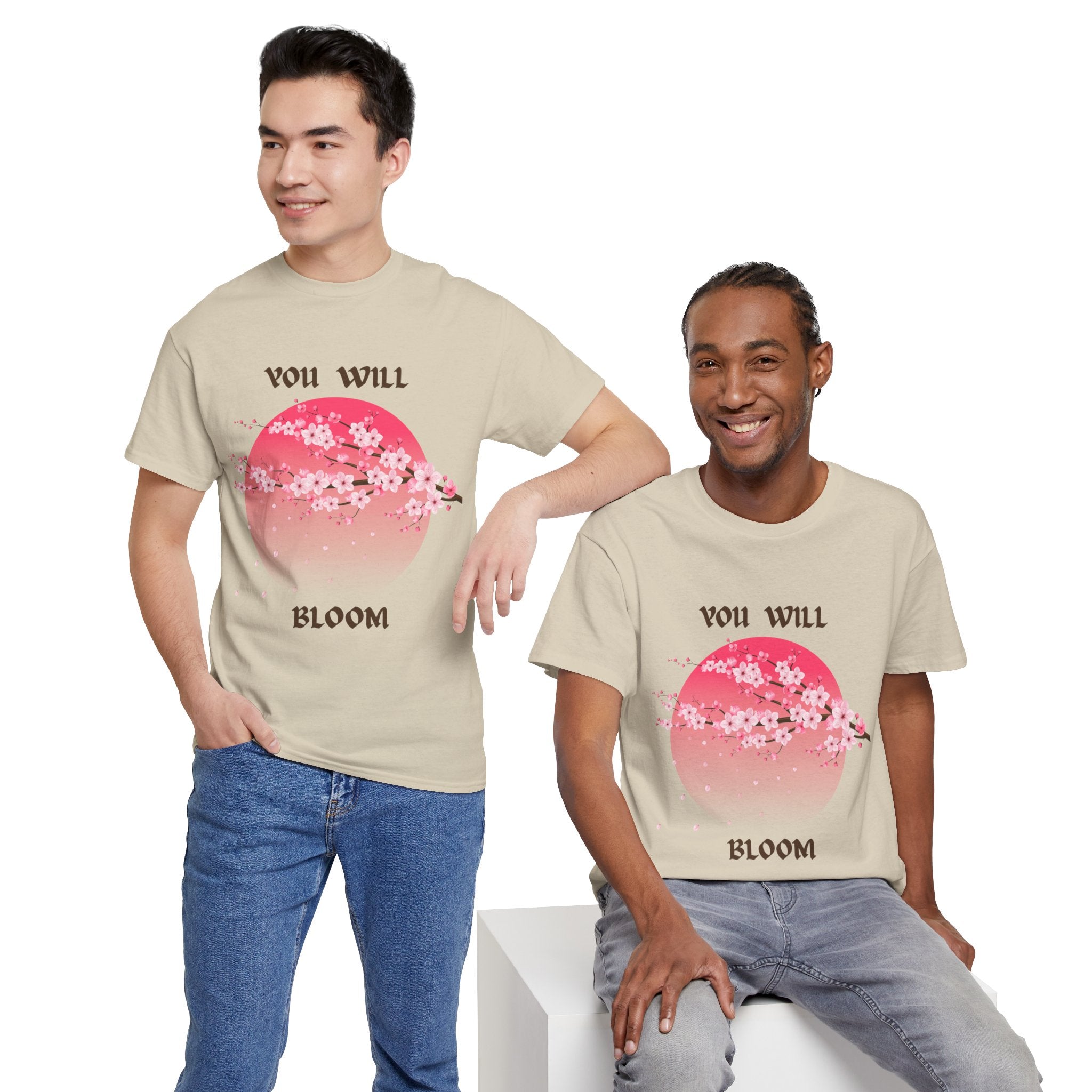 You Will Bloom T-Shirt — Cherry Blossom Inspirational Tee