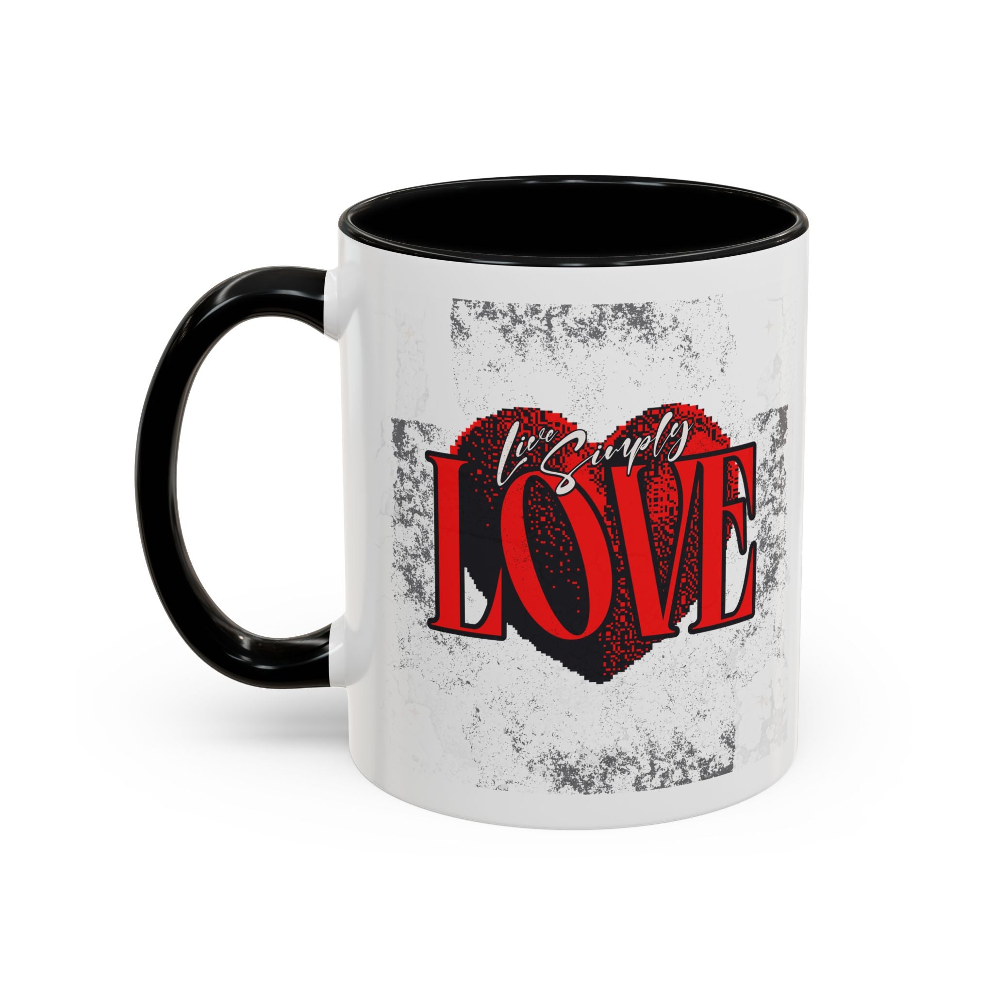 Love Accent Coffee Mug - Perfect Gift for Valentine's Day, Romantic Gift, Heart Mug, Coffee Lovers, Personalized Mug