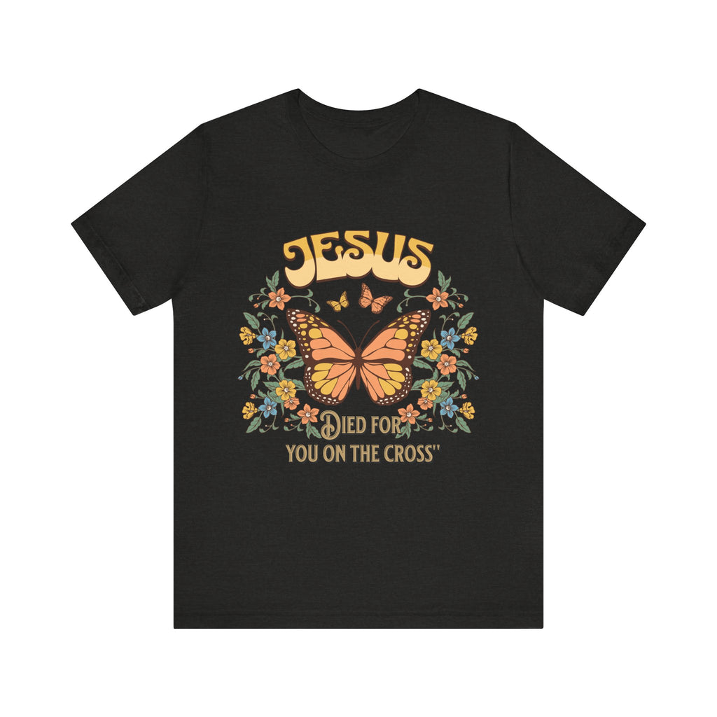 Jesus Butterfly Tee, Vintage Inspired Christian Unisex T-Shirt, Faith Apparel, Religious Gift, Casual Wear