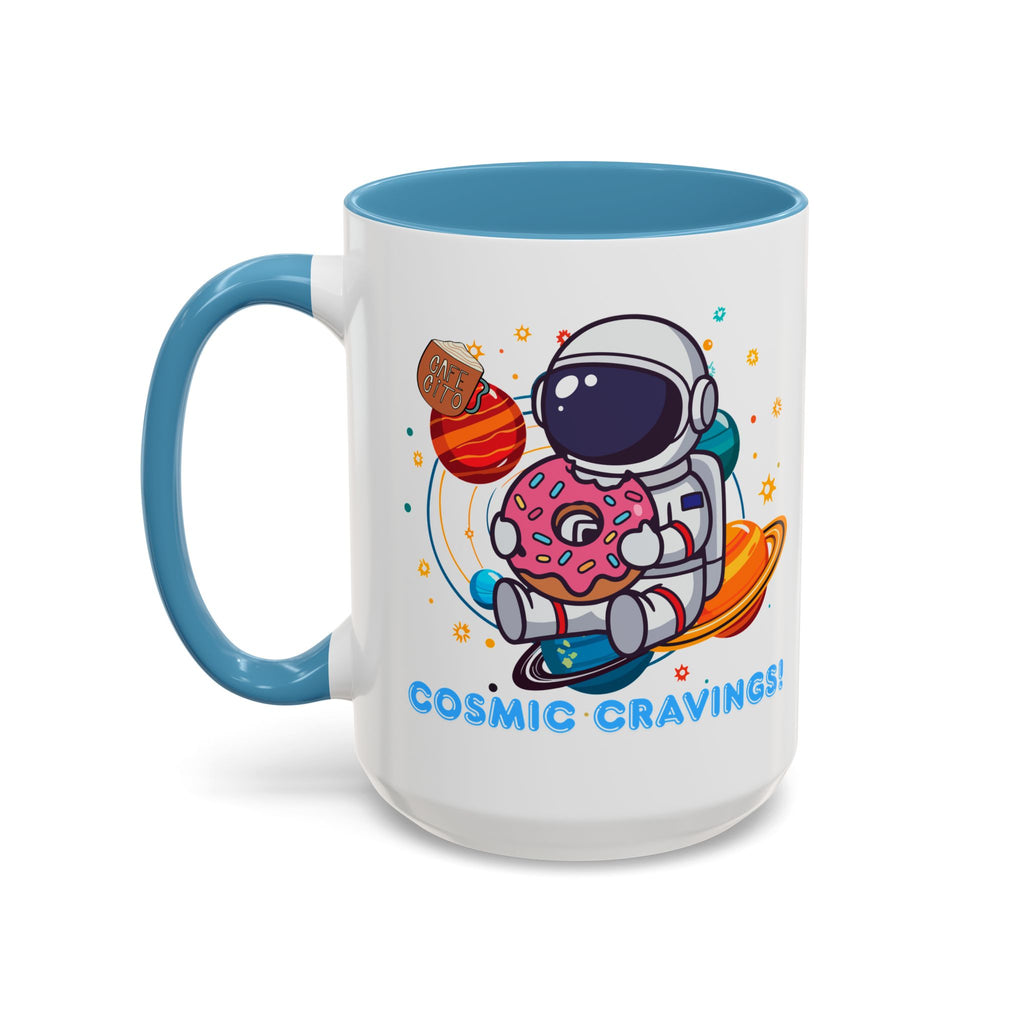 Cosmic Cravings Coffee Mug, Space-Themed Drinkware, Cute Astronaut Gift, Fun Kitchen Decor, Perfect for Space Lovers!