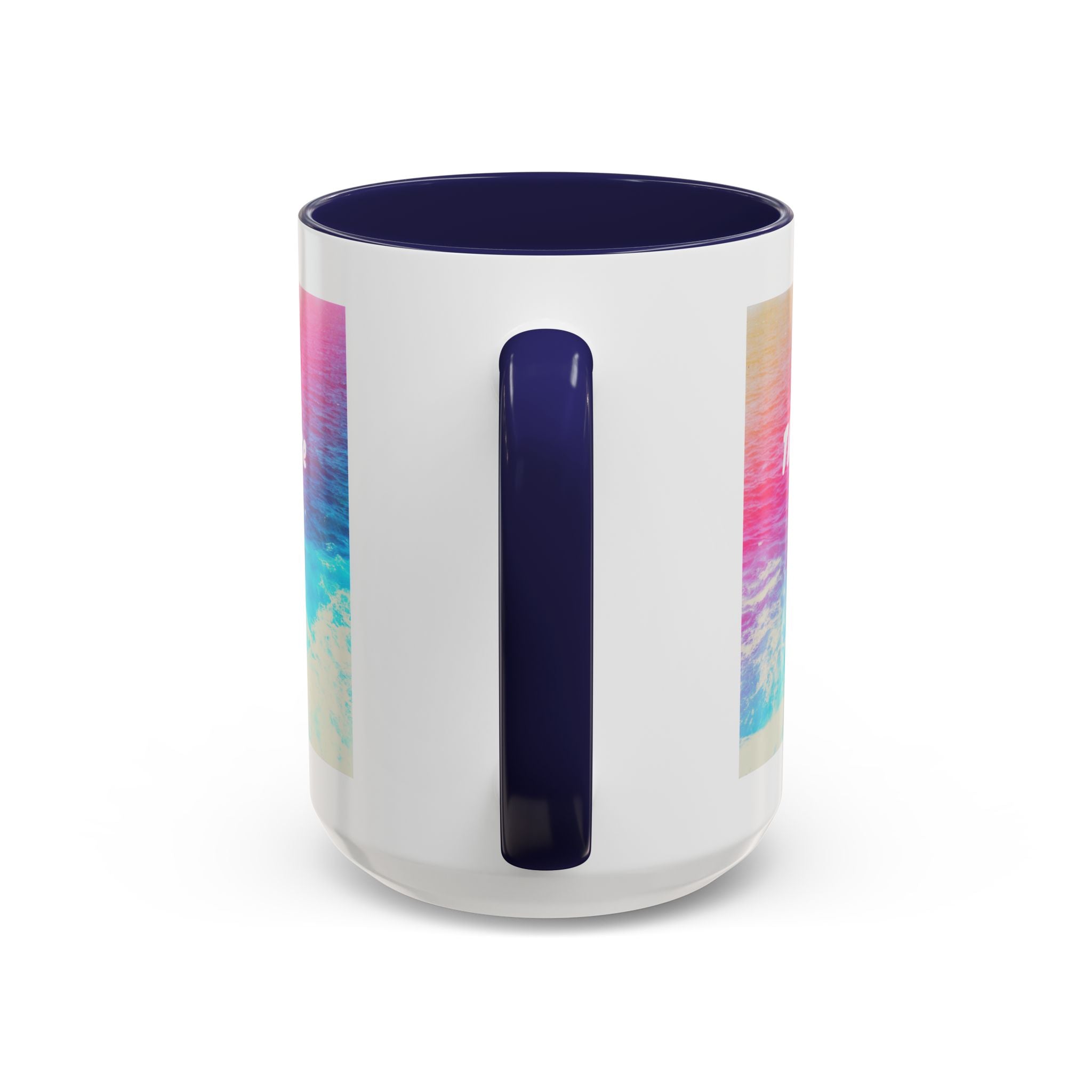 Ocean Background Future Is Bright Accent Coffee Mug (11, 15oz)
