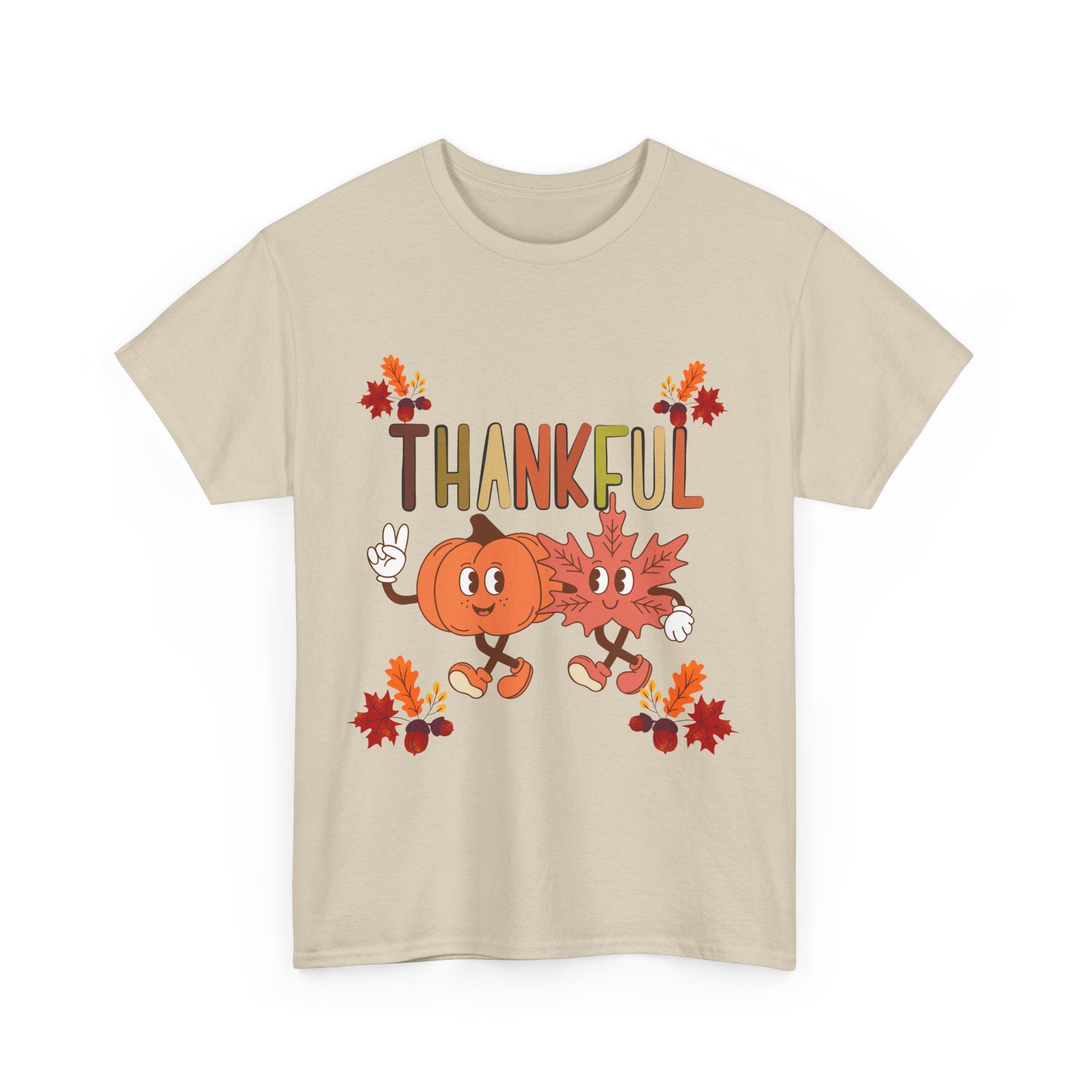 Thankful Fall Unisex Tee, Autumn Shirt, Thanksgiving Gift, Cute Graphic T-Shirt, Seasonal Wear, Holiday Apparel