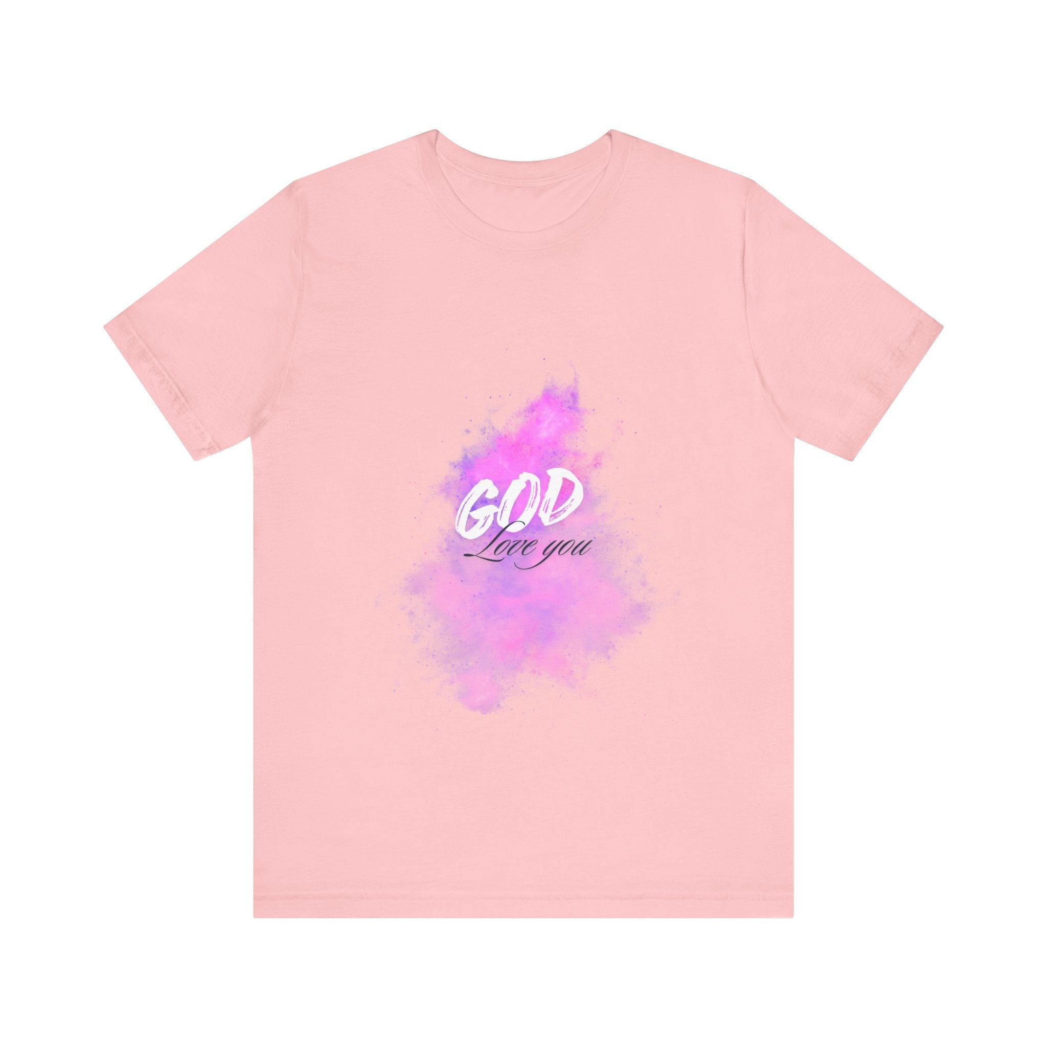 God Love You Tee - Inspirational Short Sleeve Shirt, Faith-Based Gift, Christian Apparel, Motivational T-Shirt, Perfect for Worship