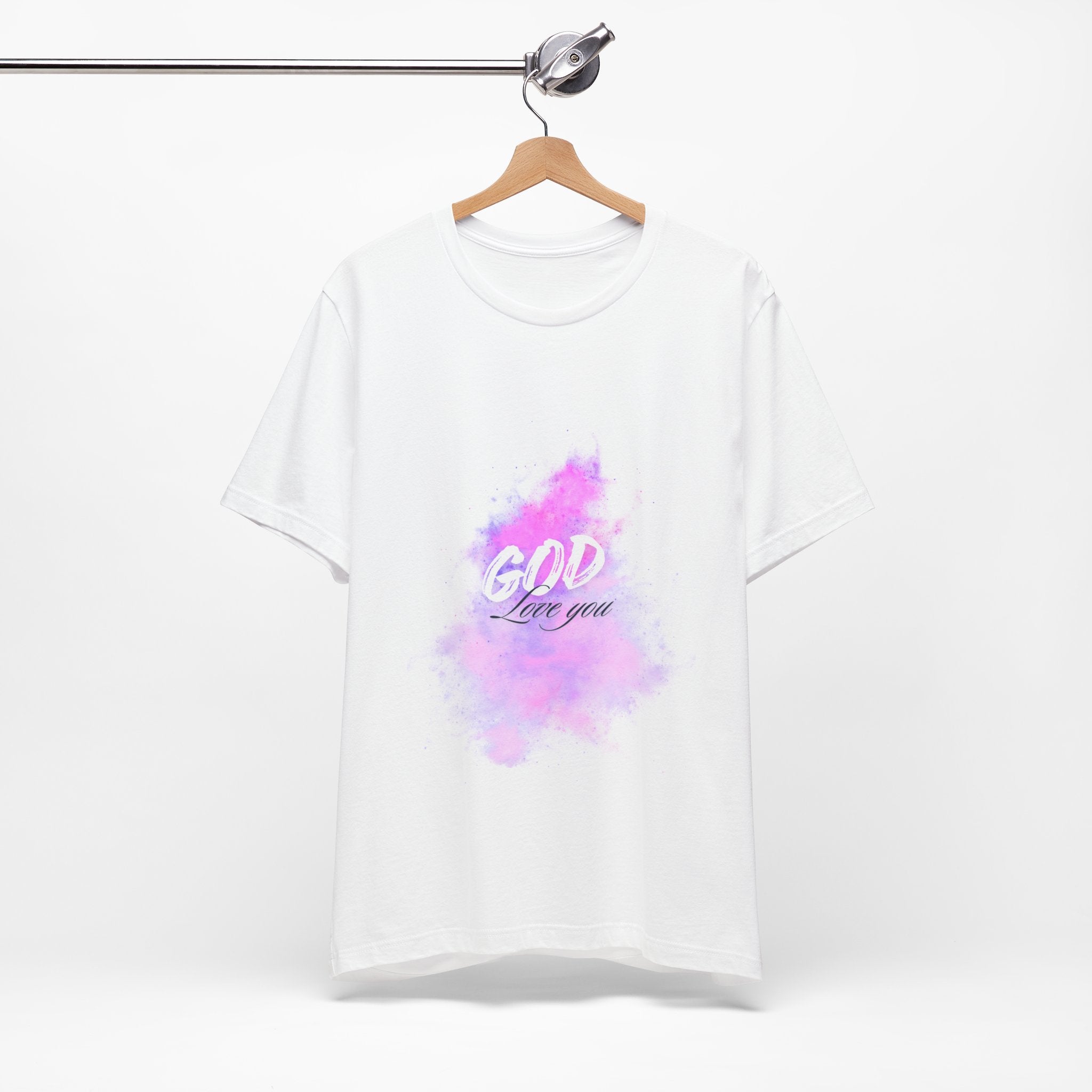 God Love You Tee - Inspirational Short Sleeve Shirt, Faith-Based Gift, Christian Apparel, Motivational T-Shirt, Perfect for Worship