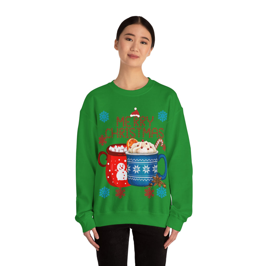 Merry Christmas Hot Cocoa Crewneck Sweatshirt