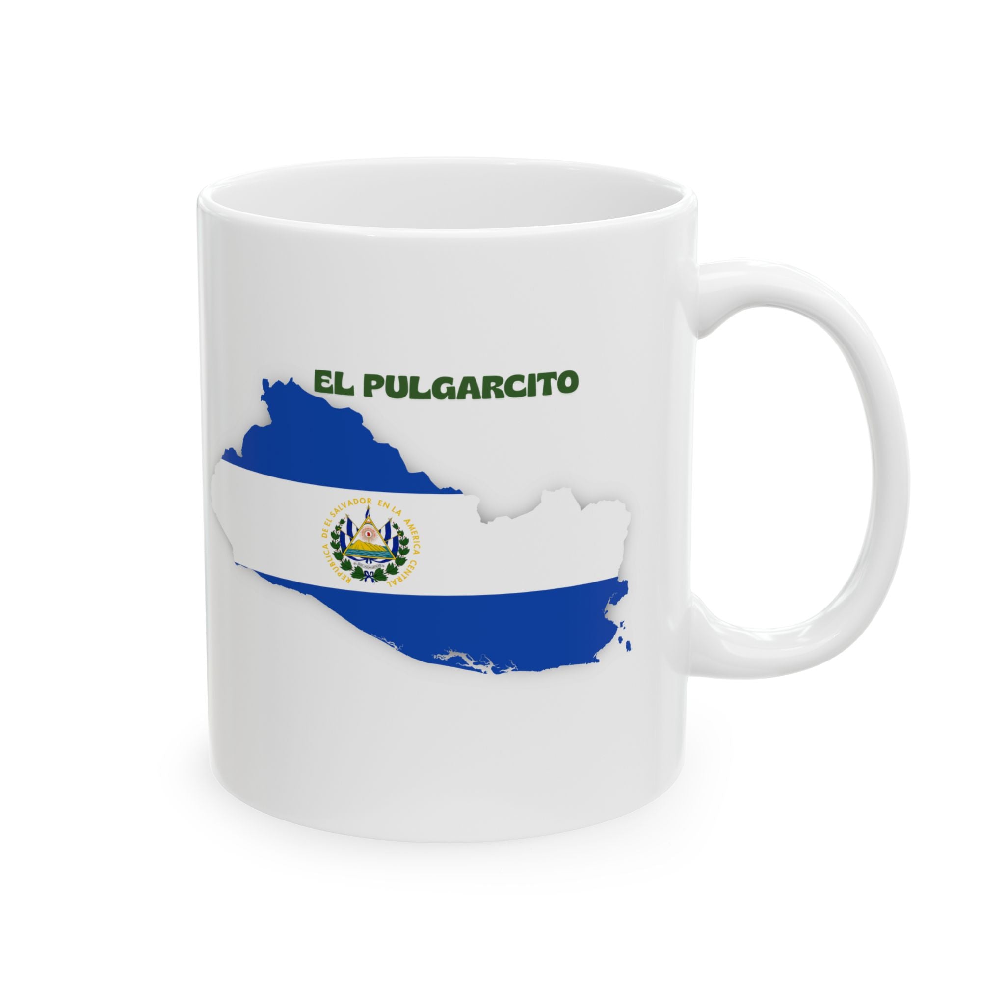 El Salvador Map Flag Ceramic Mug — Salvadoreno Pride 11oz/15oz