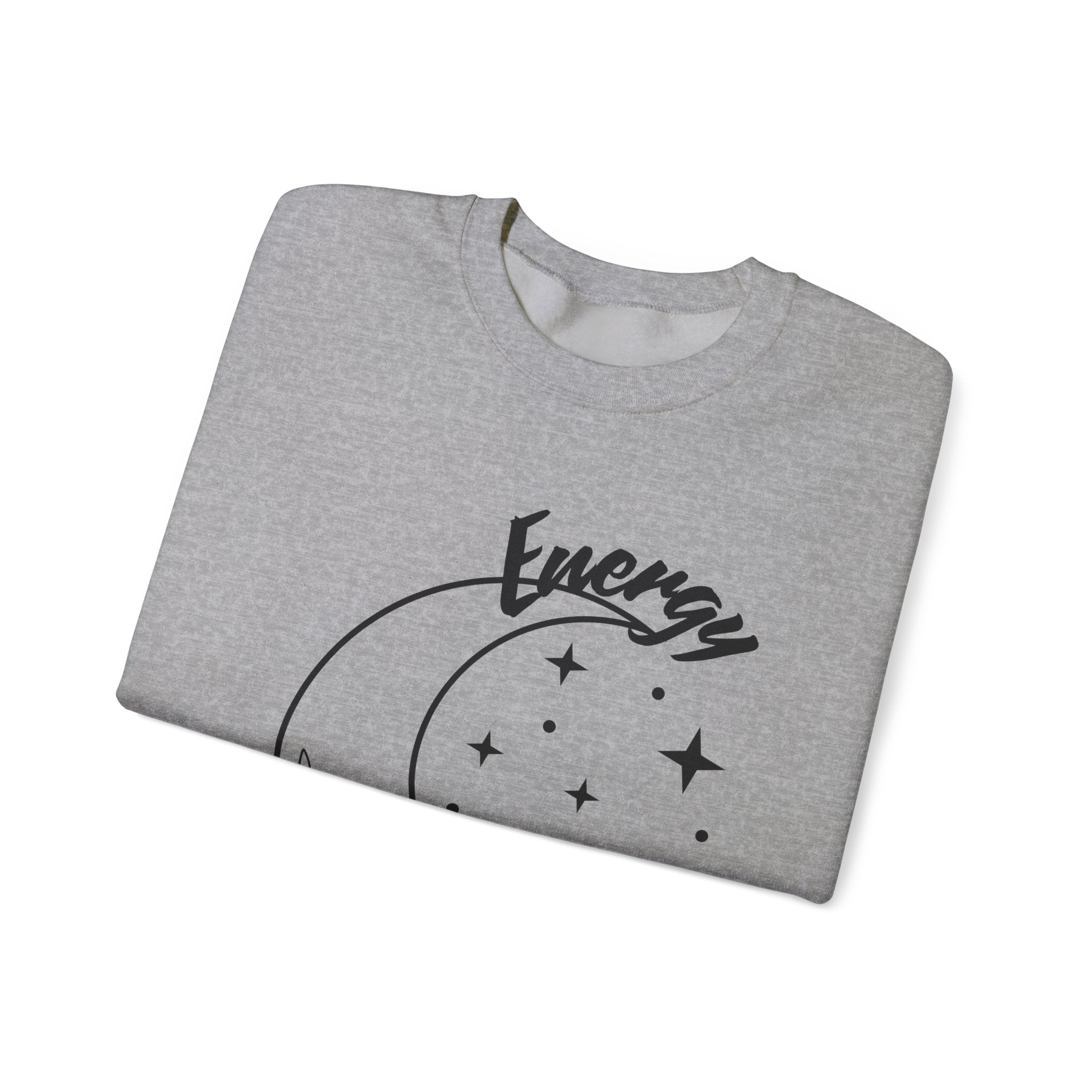 Celestial Energy Sweatshirt, Moon and Flowers Crewneck, Cozy Unisex Top, Astrology Gift, Spiritual Apparel, Birthday Gift, Everyday Wear