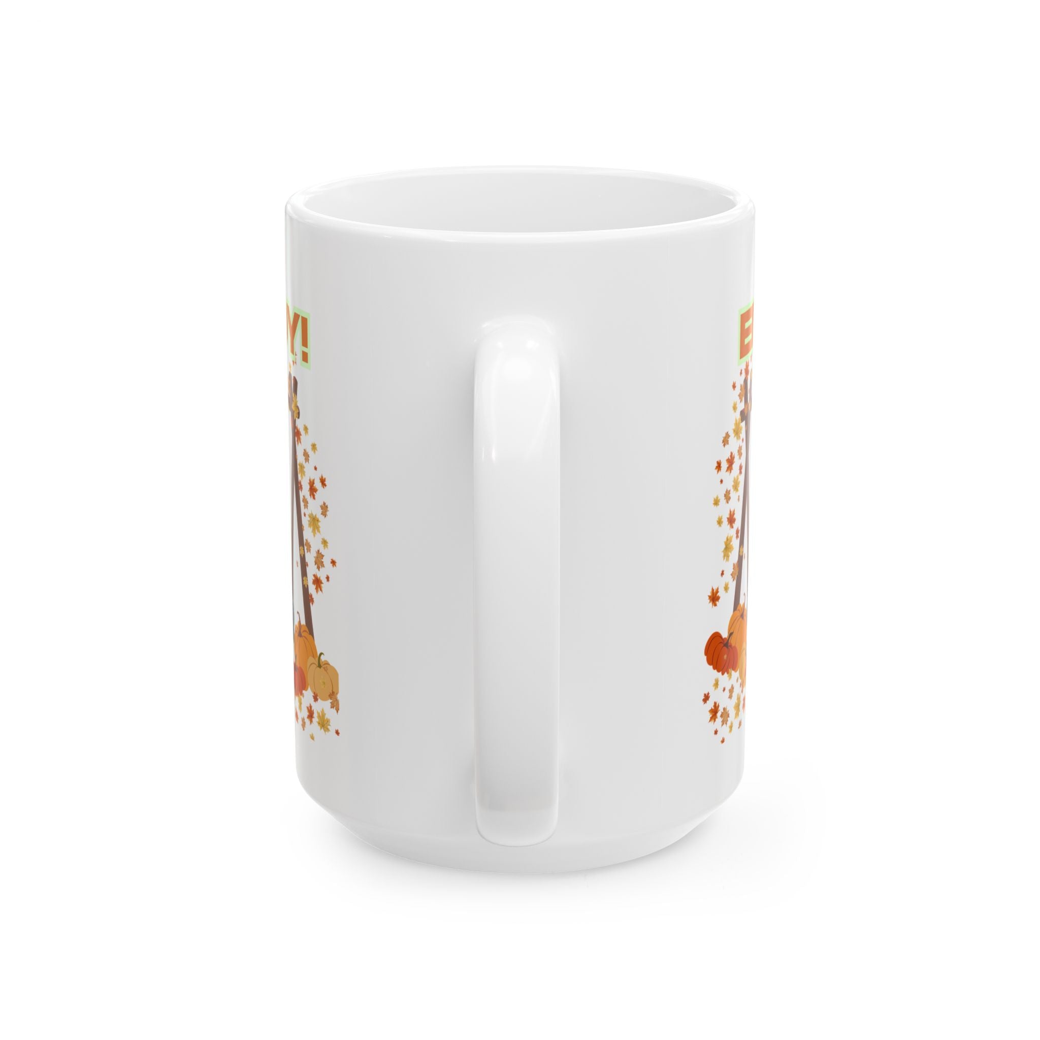 Autumn Harvest Ceramic Mug - Enjoy Autumn, Fall Coffee Mug, Cozy Drinkware, Pumpkin Spice Lover, Seasonal Gift