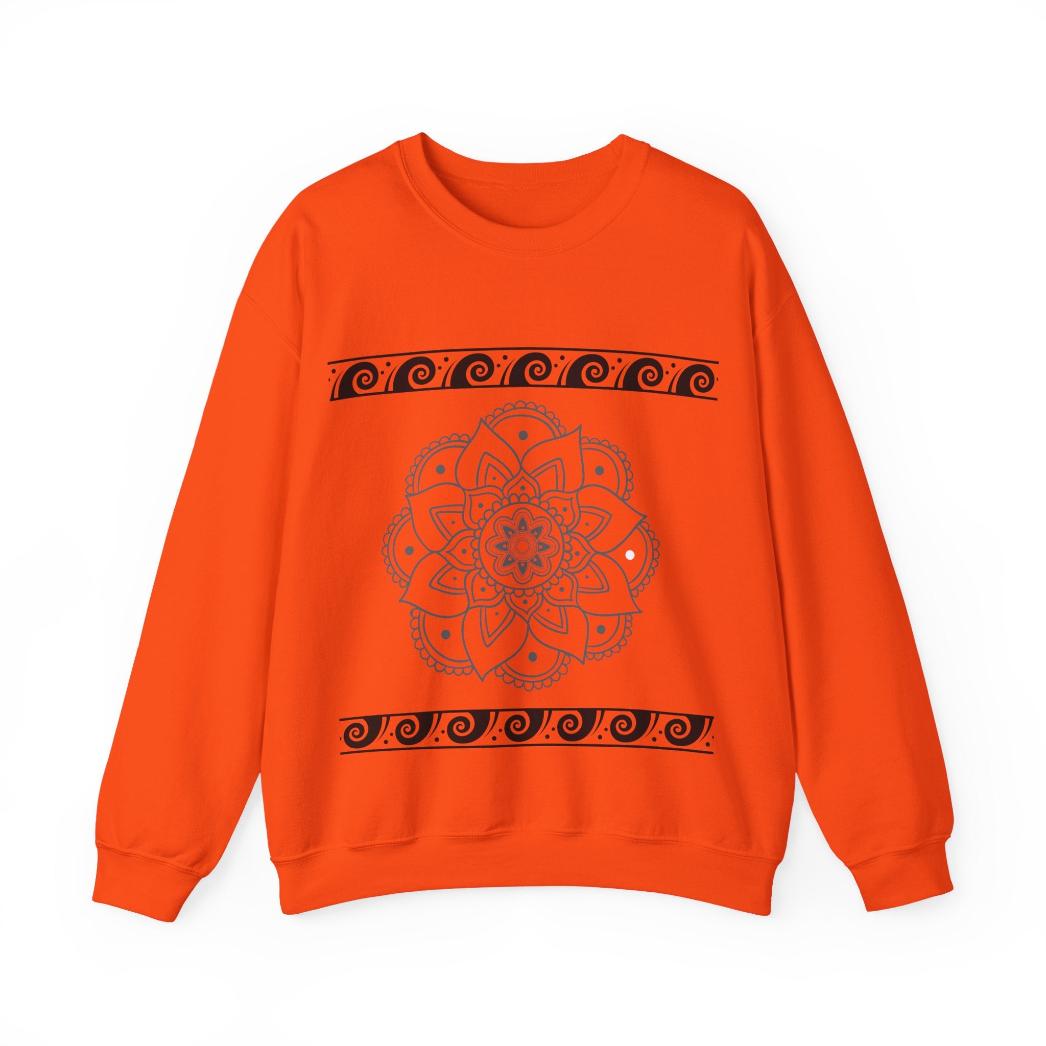 Mandala Design Crewneck Sweatshirt | Cozy Unisex Sweatshirt for Relaxation, Gift for Friends, Everyday Wear, Festival Apparel