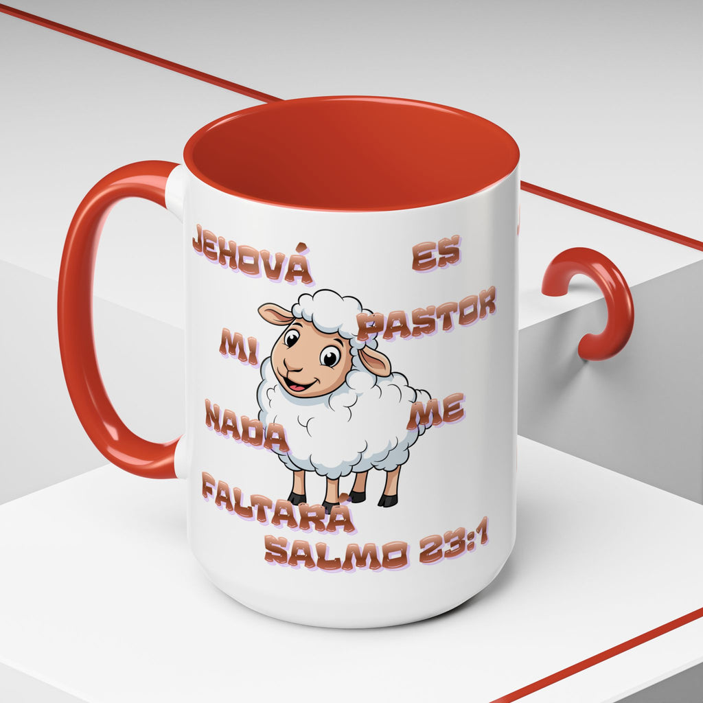 Jehová Es Mi Pastor Coffee Mug — Salmo 23:1 Spanish Christian Accent Mug